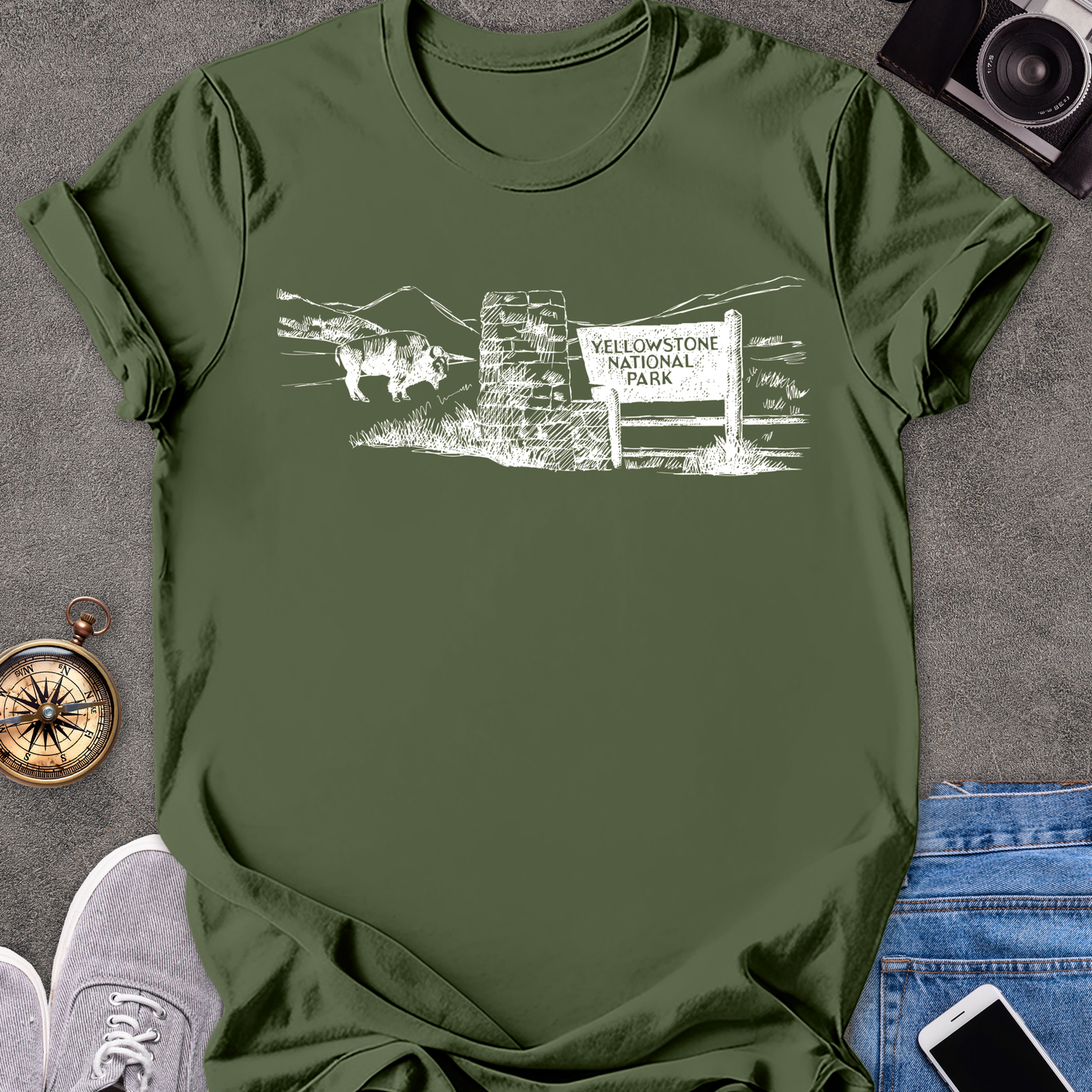 Yellowstone National Park | Unisex Softstyle T-Shirt | Adventure Lover Tee