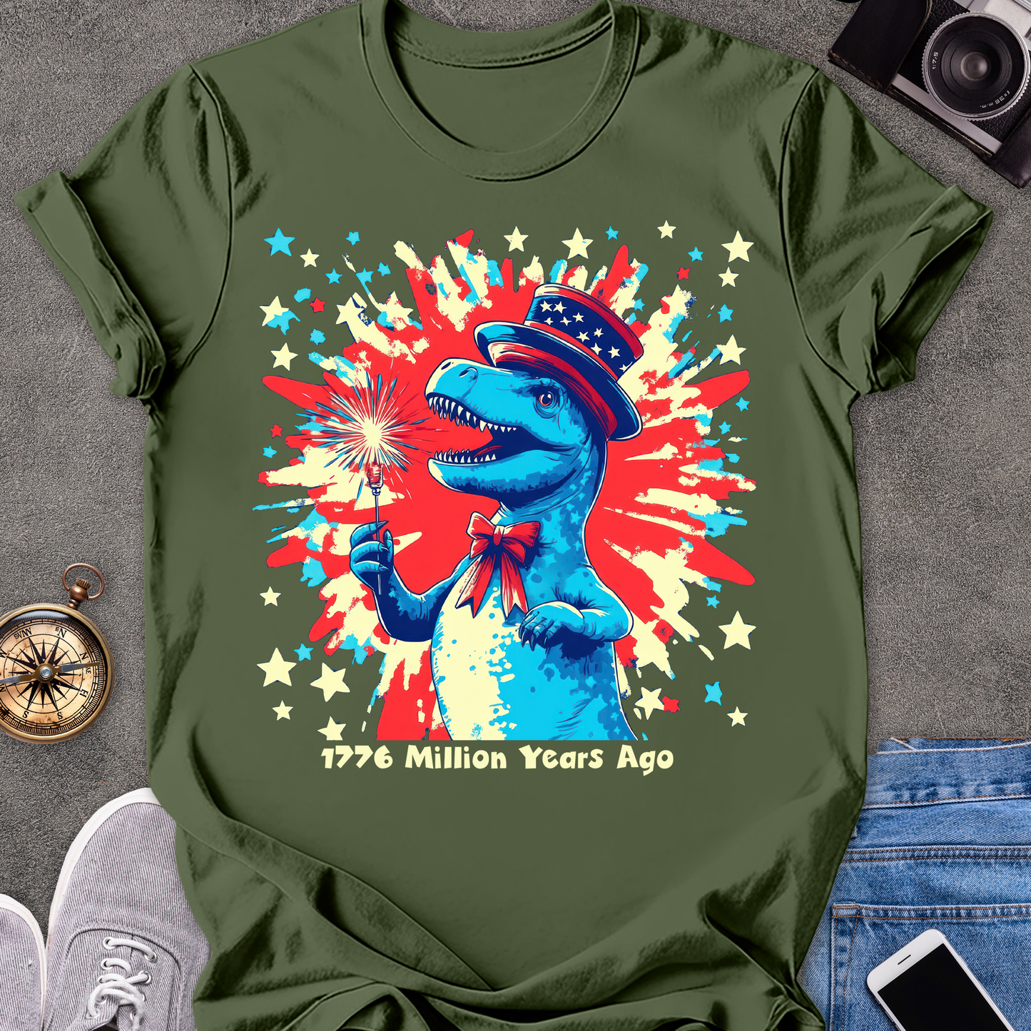 1776 Million Years Ago | Unisex Softstyle T-Shirt | USA Travel Tee