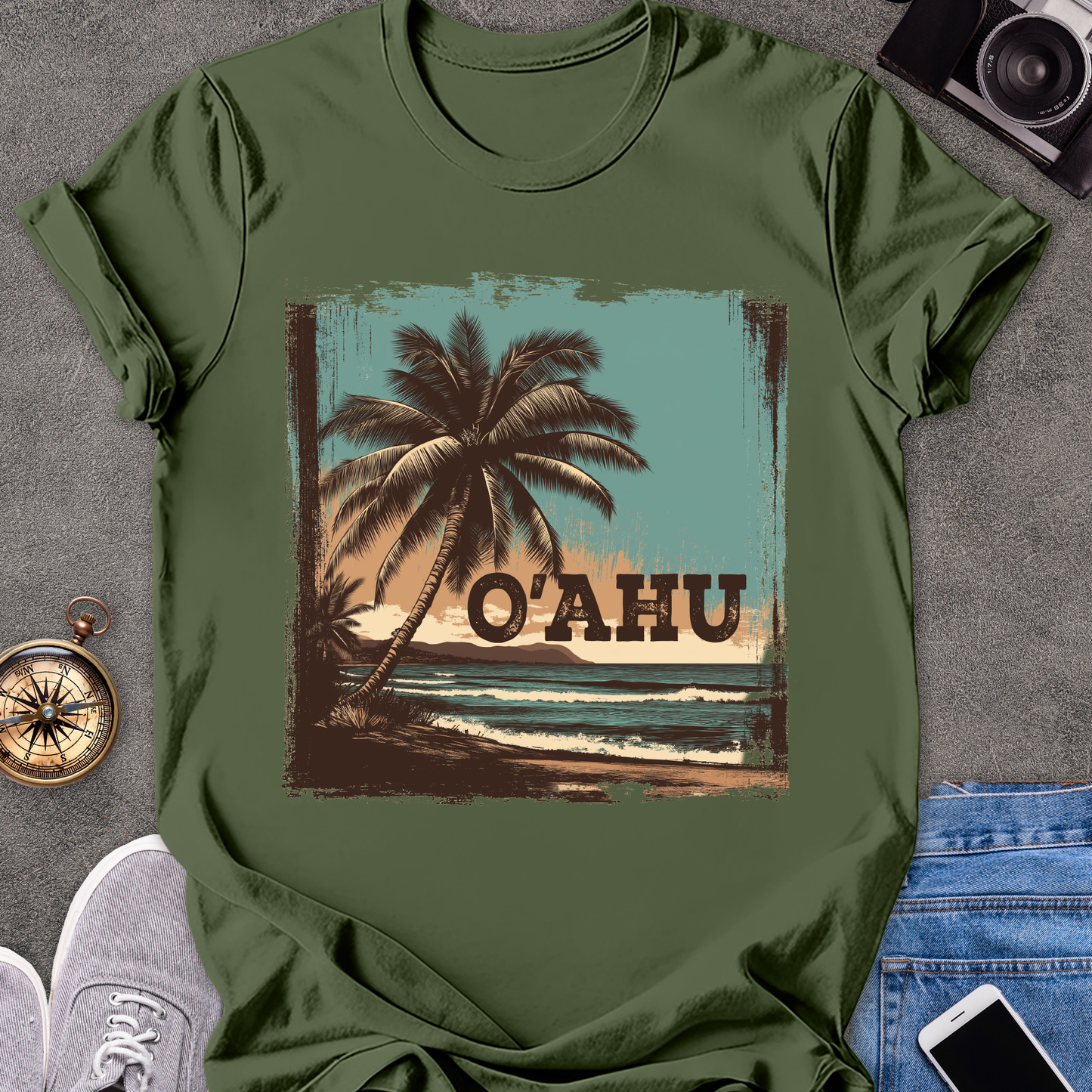 O'ahu | Unisex Softstyle T-Shirt | Hawaii Travel Tee