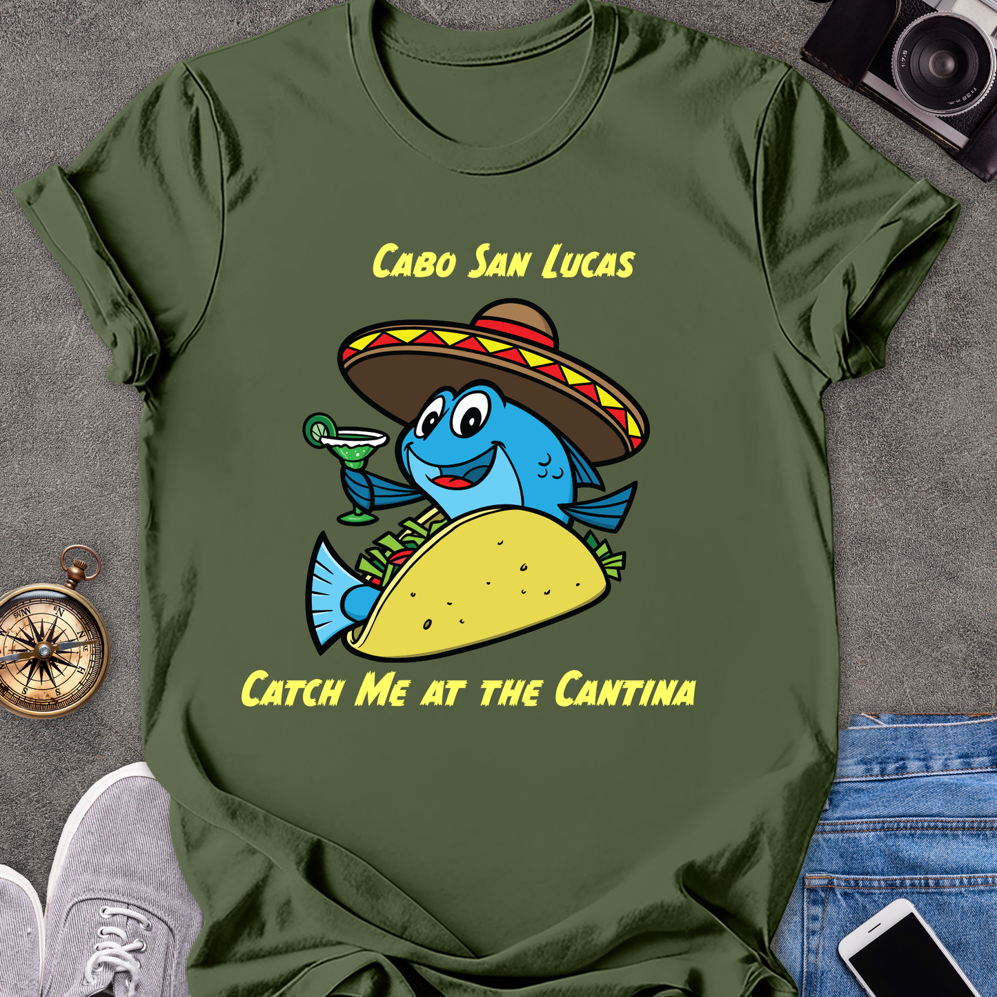 Cabo San Lucas-Catch Me At The Cantina | Unisex Softstyle T-Shirt | Mexico Travel Tee