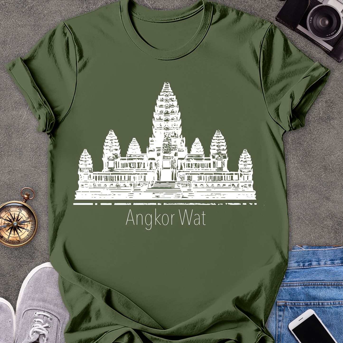 Angkor Wat | Unisex Softstyle T-Shirt | Cambodia Travel Tee