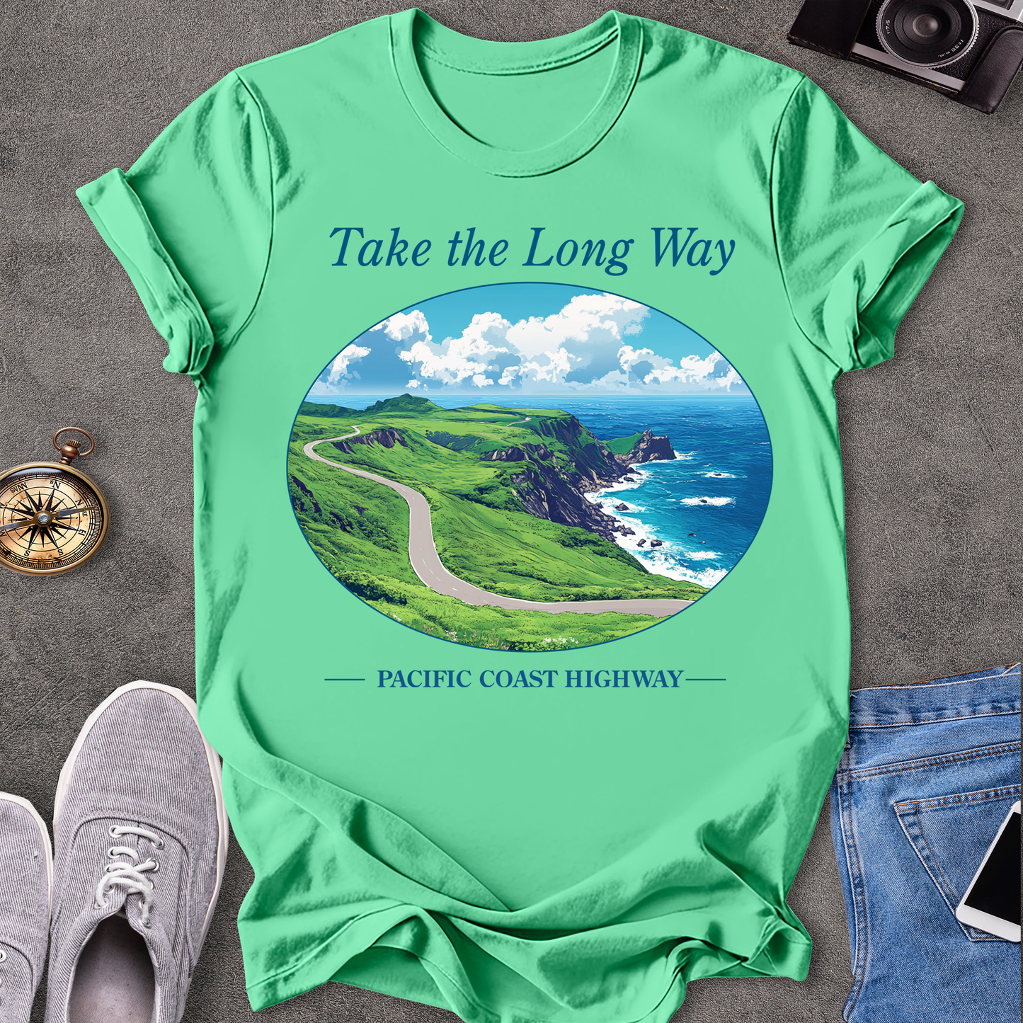 Take the Long Way, Pacific Coast Highway - T-Shirt