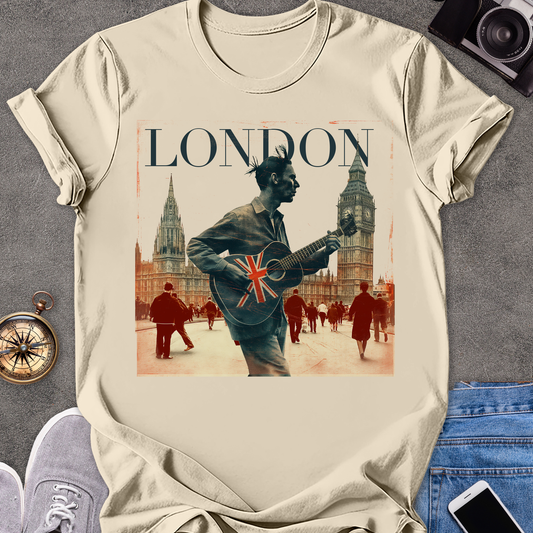 London | Unisex Softstyle T-Shirt | Retro Style Travel Tee