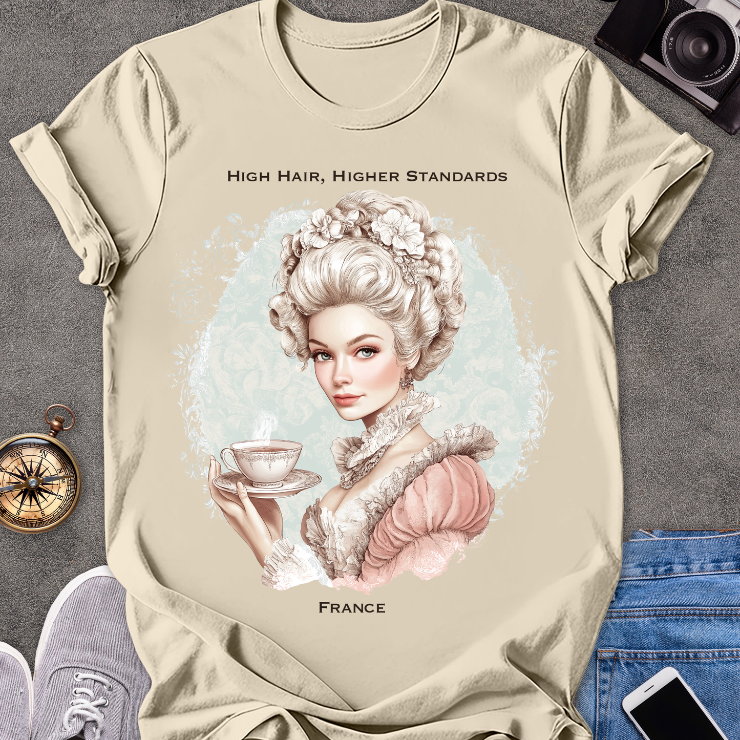 High Hair, Higher Standards - France | Unisex Softstyle T-Shirt | France Travel Tee