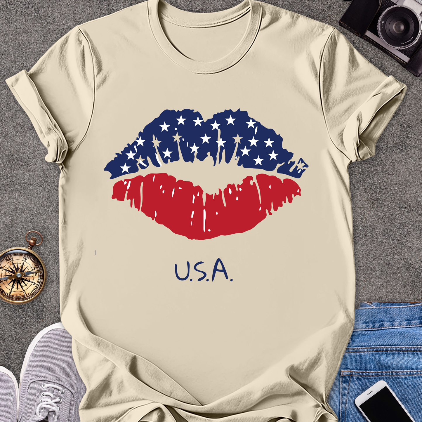USA | Unisex Softstyle T-Shirt | USA Travel Tee
