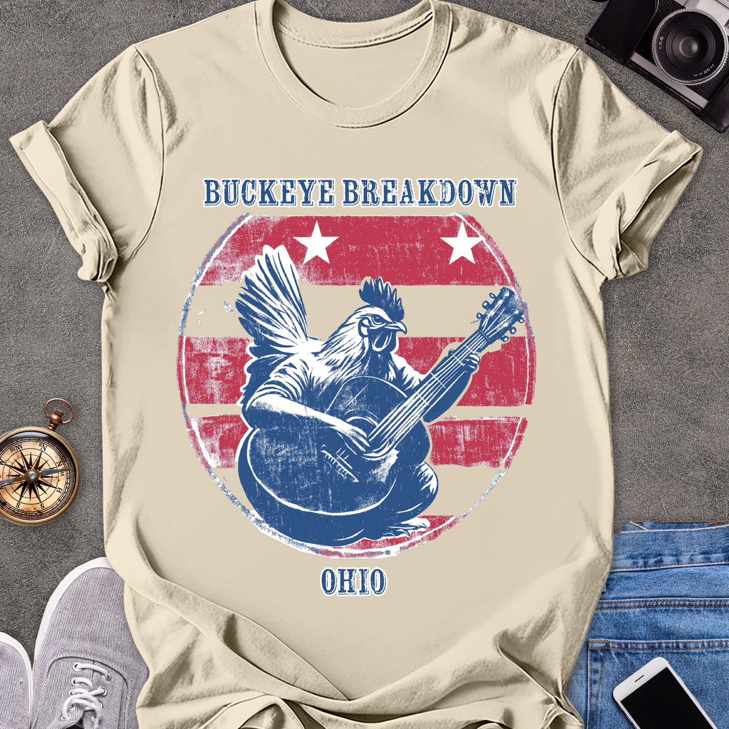 Buckeye Breakdown - Ohio | Unisex Softstyle T-Shirt | Fun and Casual Music Lover Tee