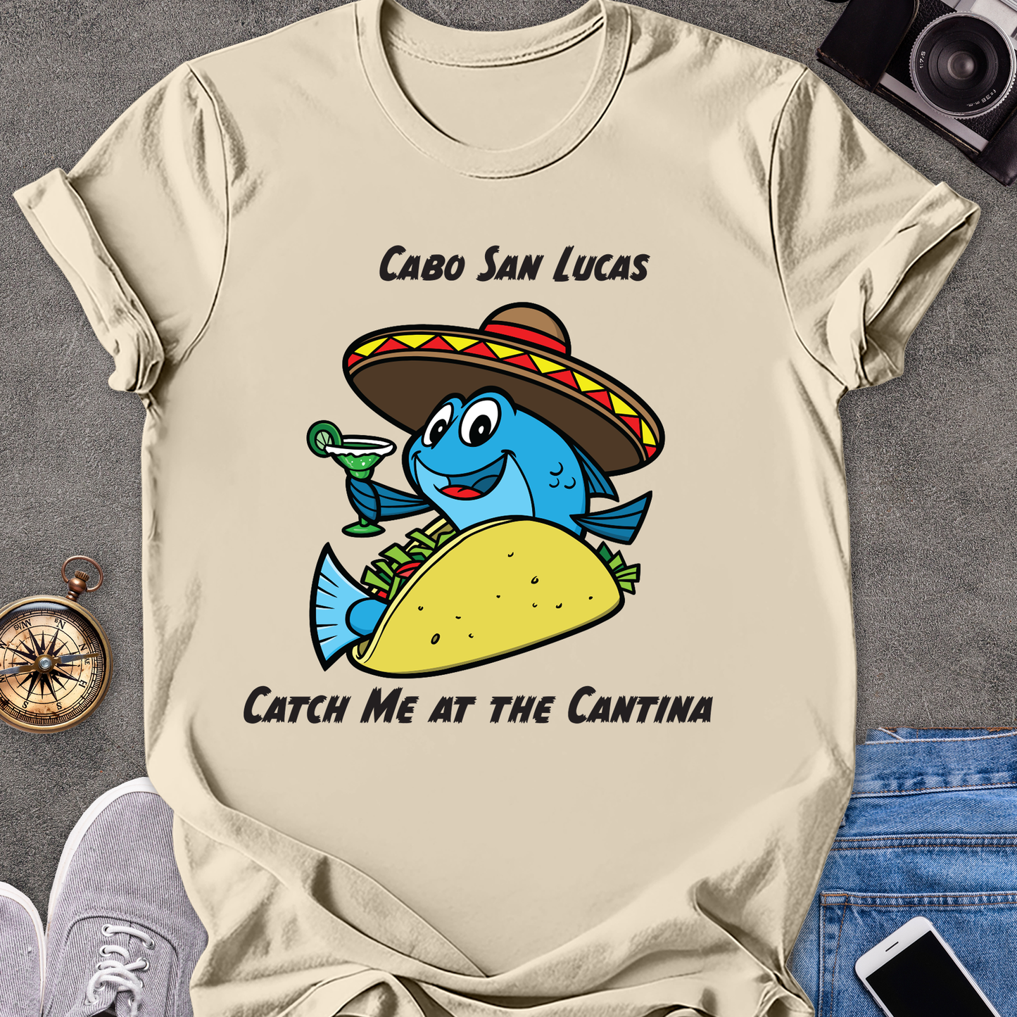 Cabo San Lucas-Catch Me At The Cantina | Unisex Softstyle T-Shirt | Mexico Travel Tee
