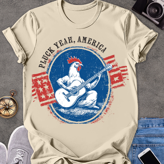Pluck Yeah, America | Unisex Softstyle T-Shirt | USA Travel Tee