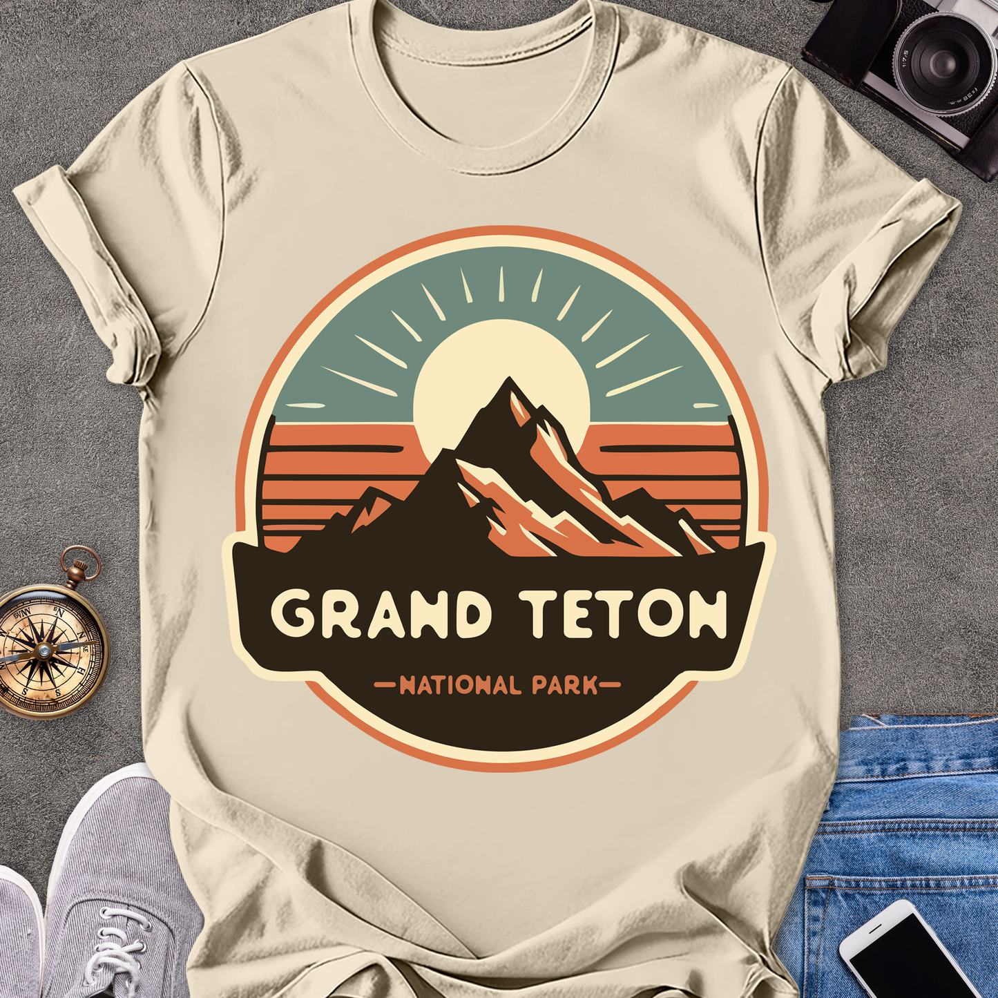 Grand Teton National Park| Unisex Softstyle T-Shirt | Adventure Travel Tee