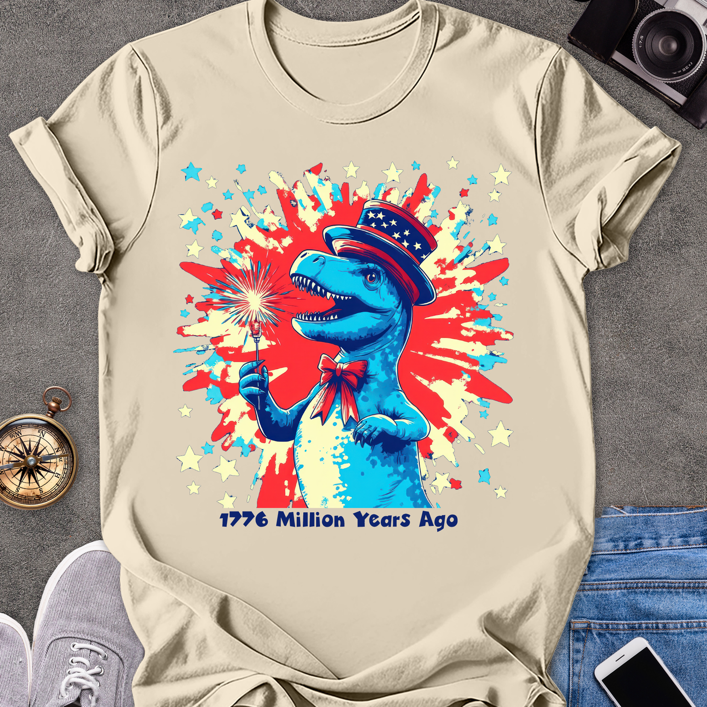 1776 Million Years Ago | Unisex Softstyle T-Shirt | USA Travel Tee