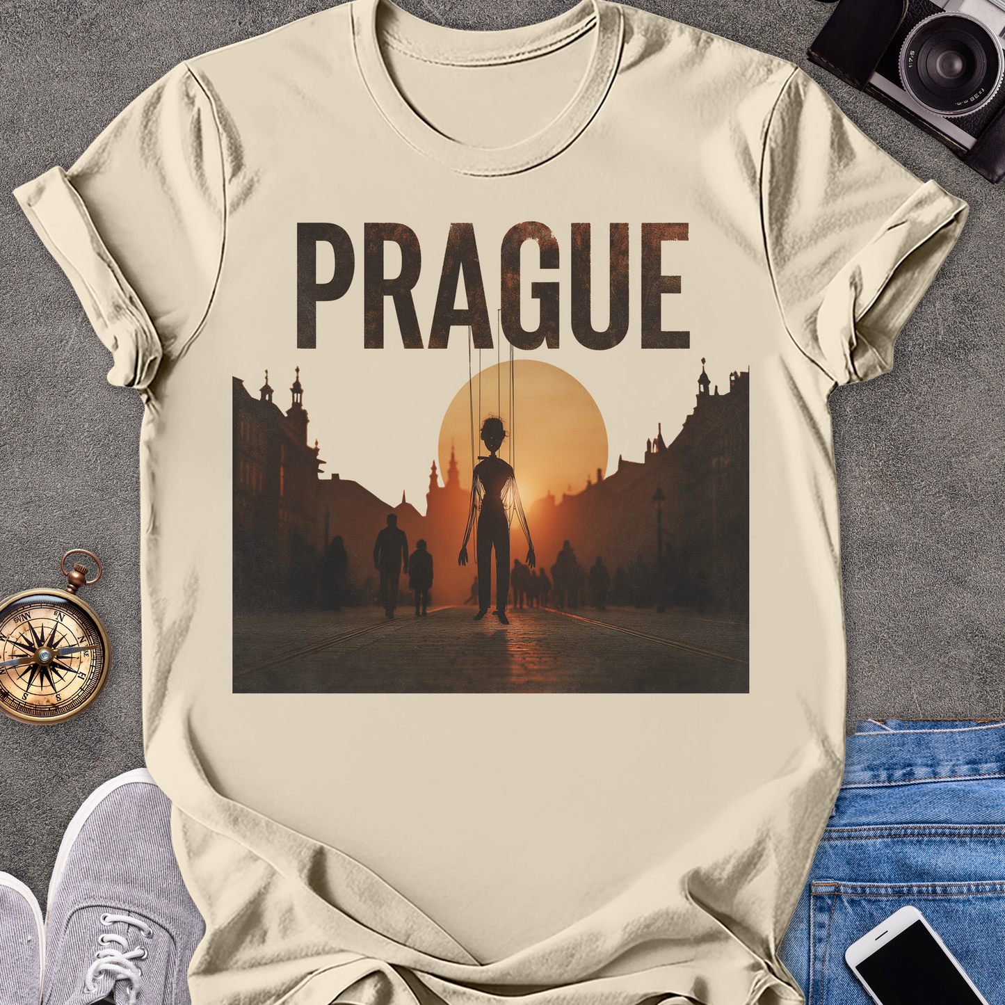 Prague | Unisex Softstyle T-Shirt | Czech Republic Travel Tee