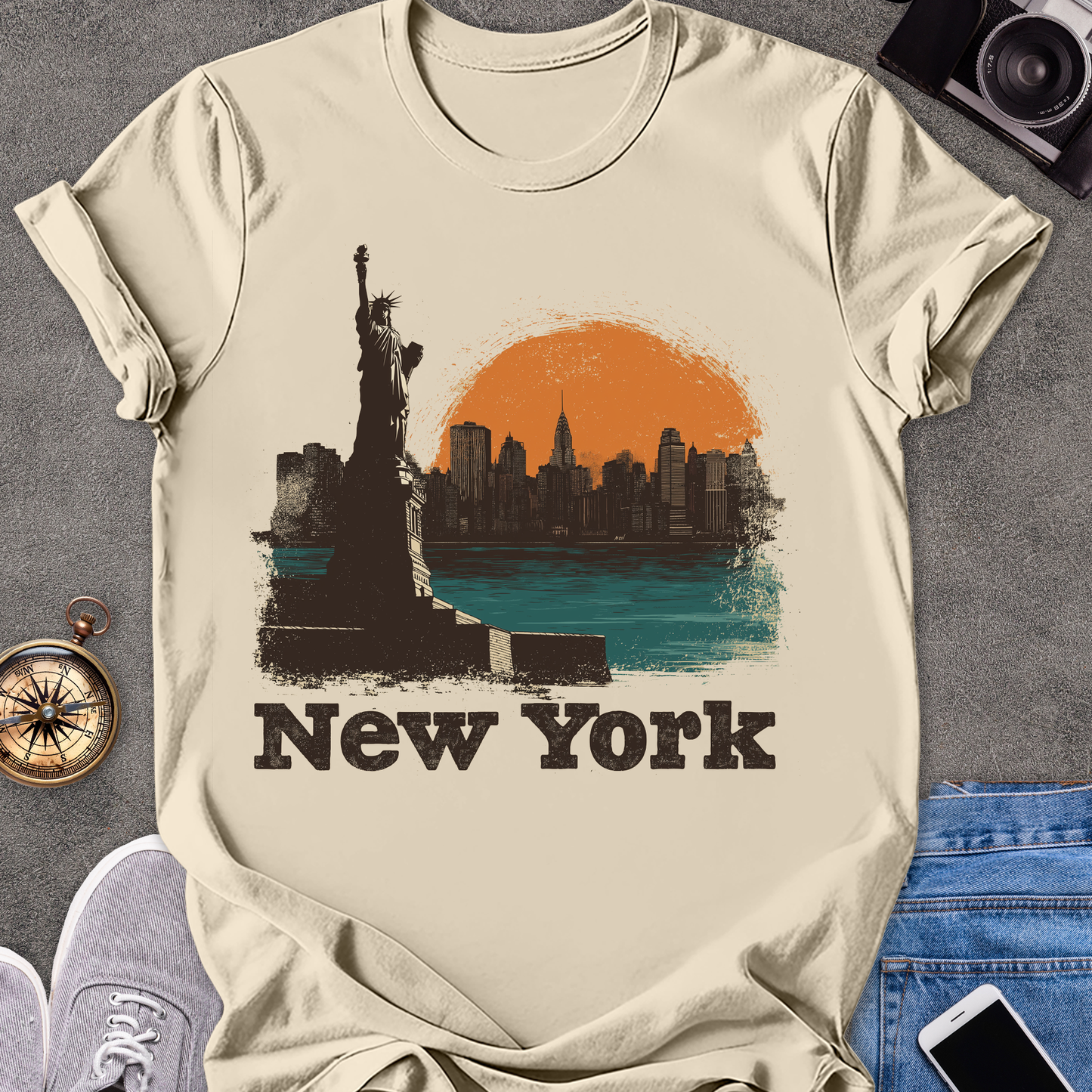 New York | Unisex Softstyle T-Shirt | New York Travel Tee