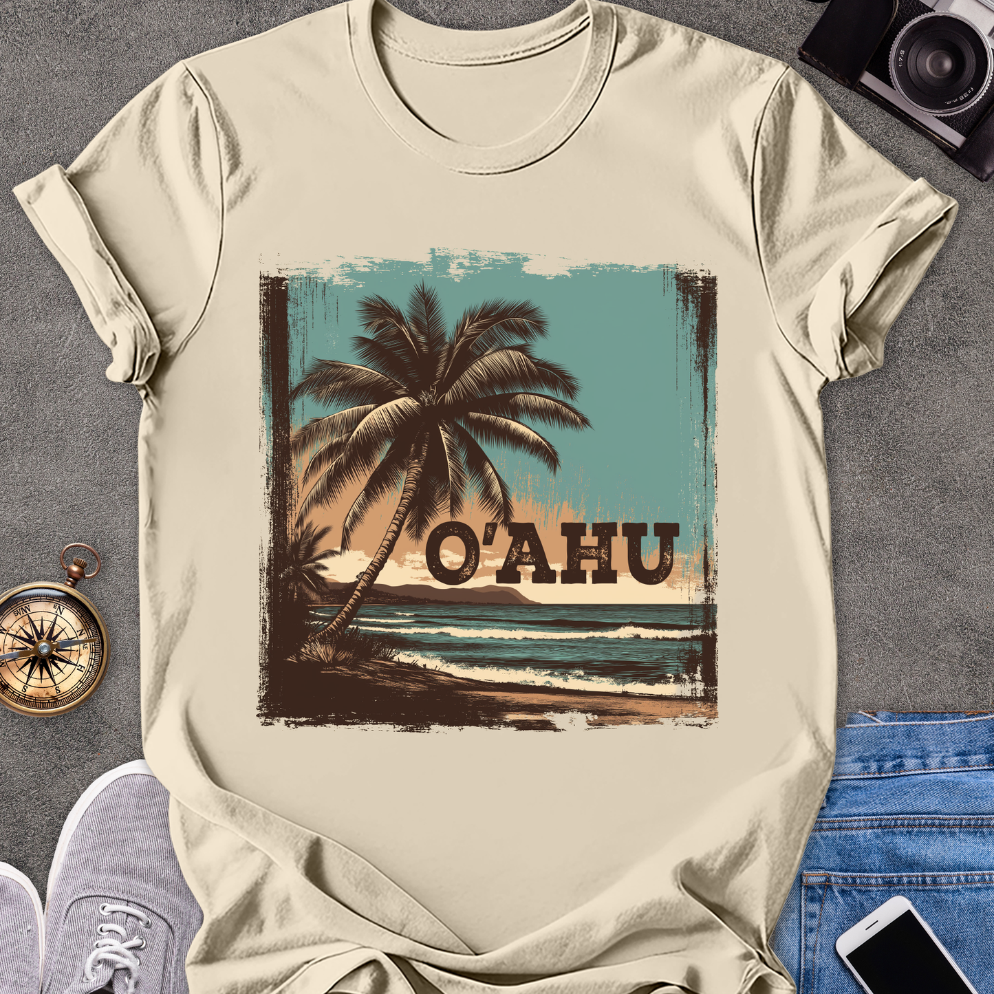 O'ahu | Unisex Softstyle T-Shirt | Hawaii Travel Tee