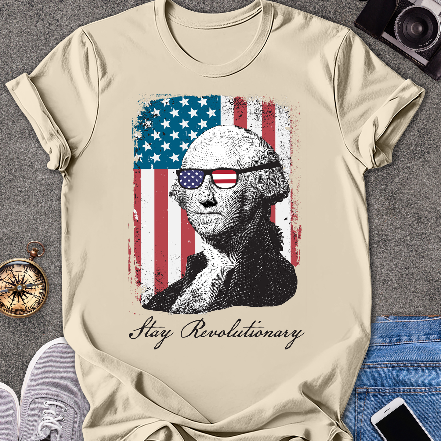 Stay Revolutionary | Unisex Softstyle T-Shirt | USA Travel Tee