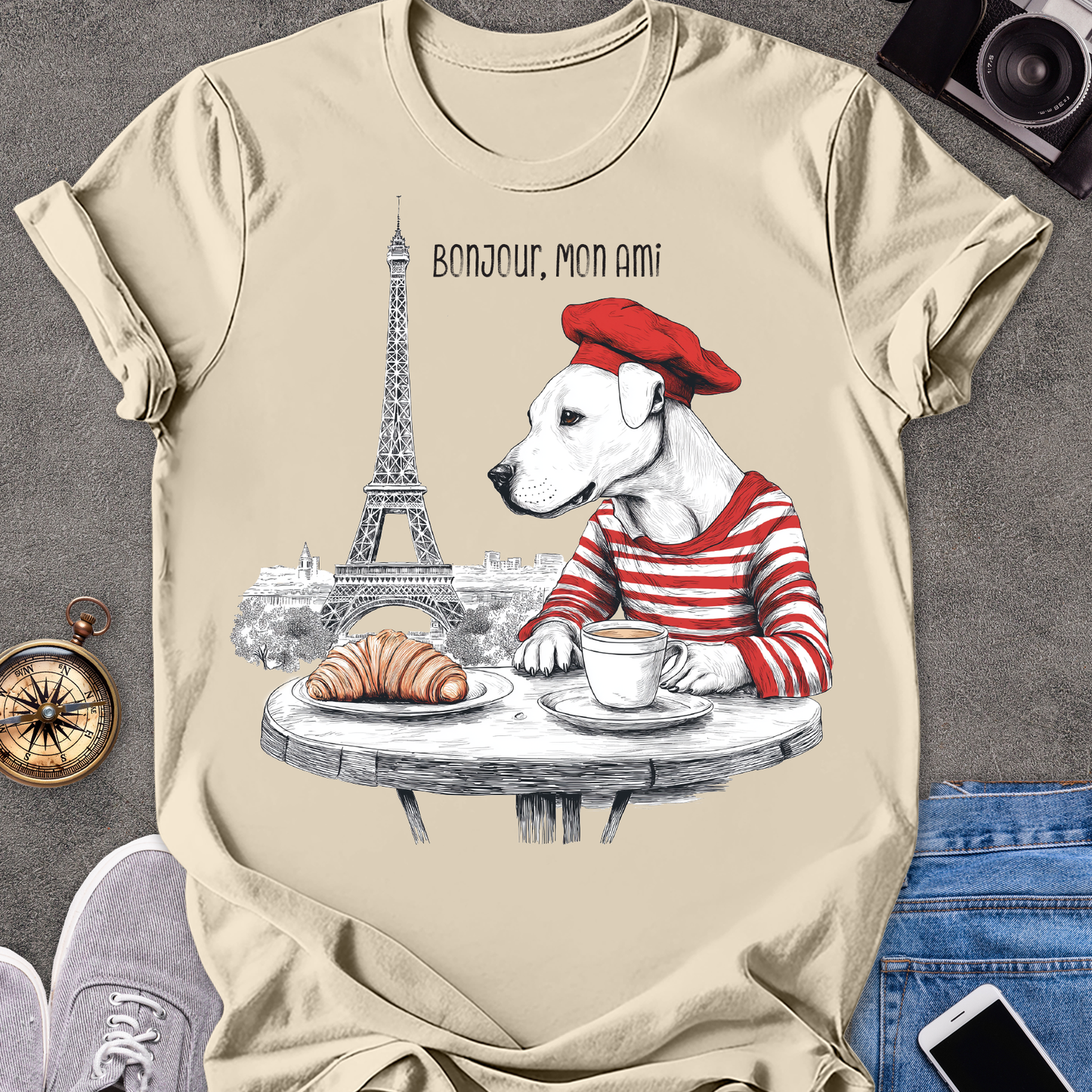 Bonjour, Mon Ami| Unisex Softstyle T-Shirt | France Travel Tee