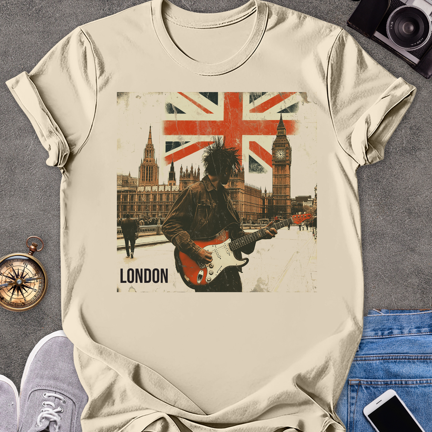 London | Unisex Softstyle T-Shirt | Rock Travel Tee