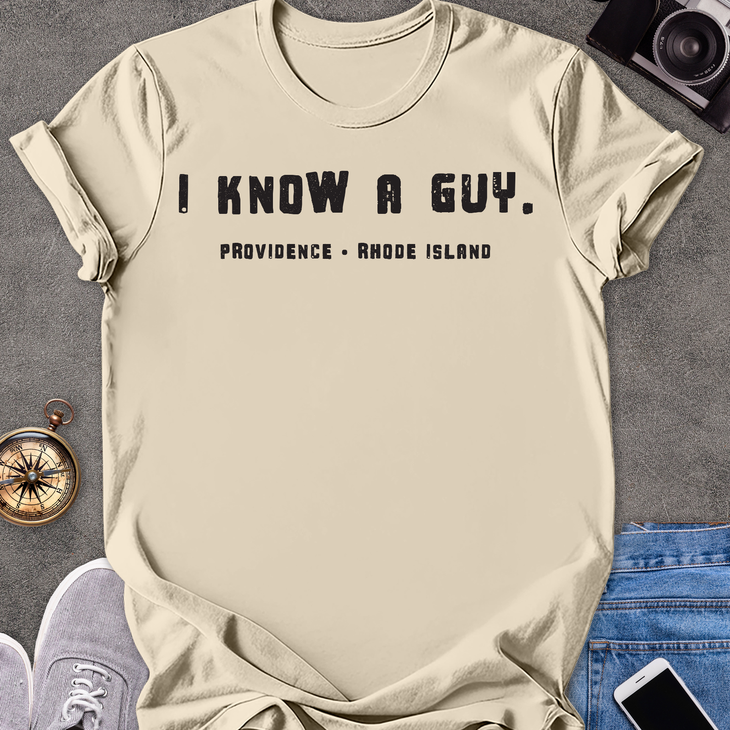 I Know A Guy - Providence, Rhode Island| Unisex Softstyle T-Shirt | Rhode Island Travel Tee