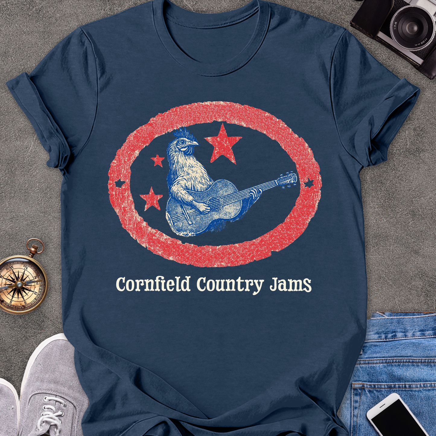 Cornfield Country Jams | Unisex Softstyle T-Shirt | Fun and Casual Music Lover Tee