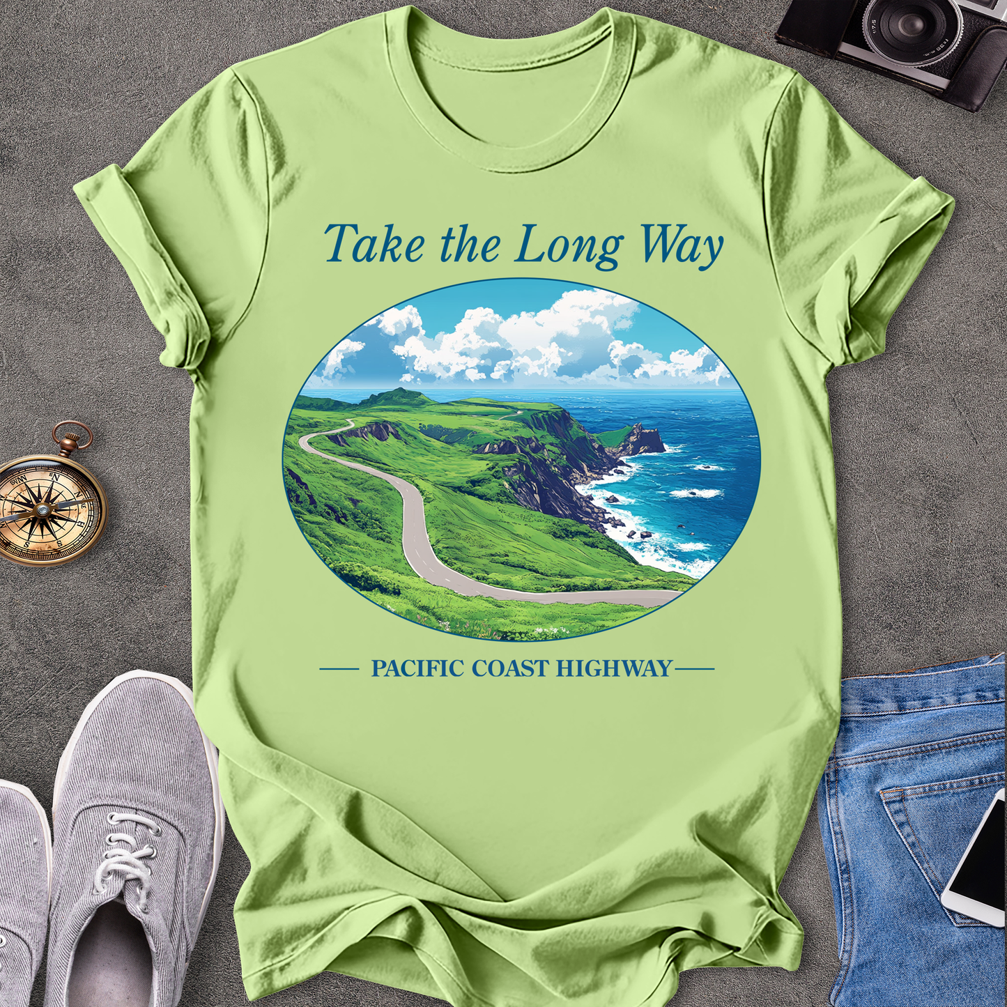 Take the Long Way, Pacific Coast Highway - T-Shirt