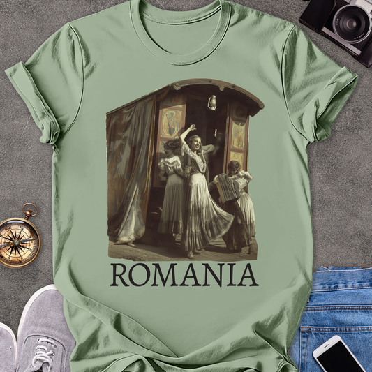 Romania | Softstyle T-Shirt | Vintage Romanian Gypsys Travel Tee