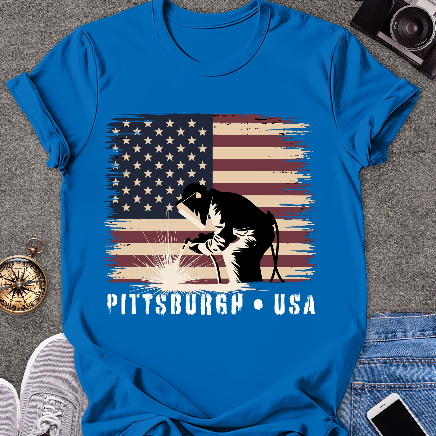 Pittsburgh USA | Unisex Softstyle T-Shirt | Travel Tee