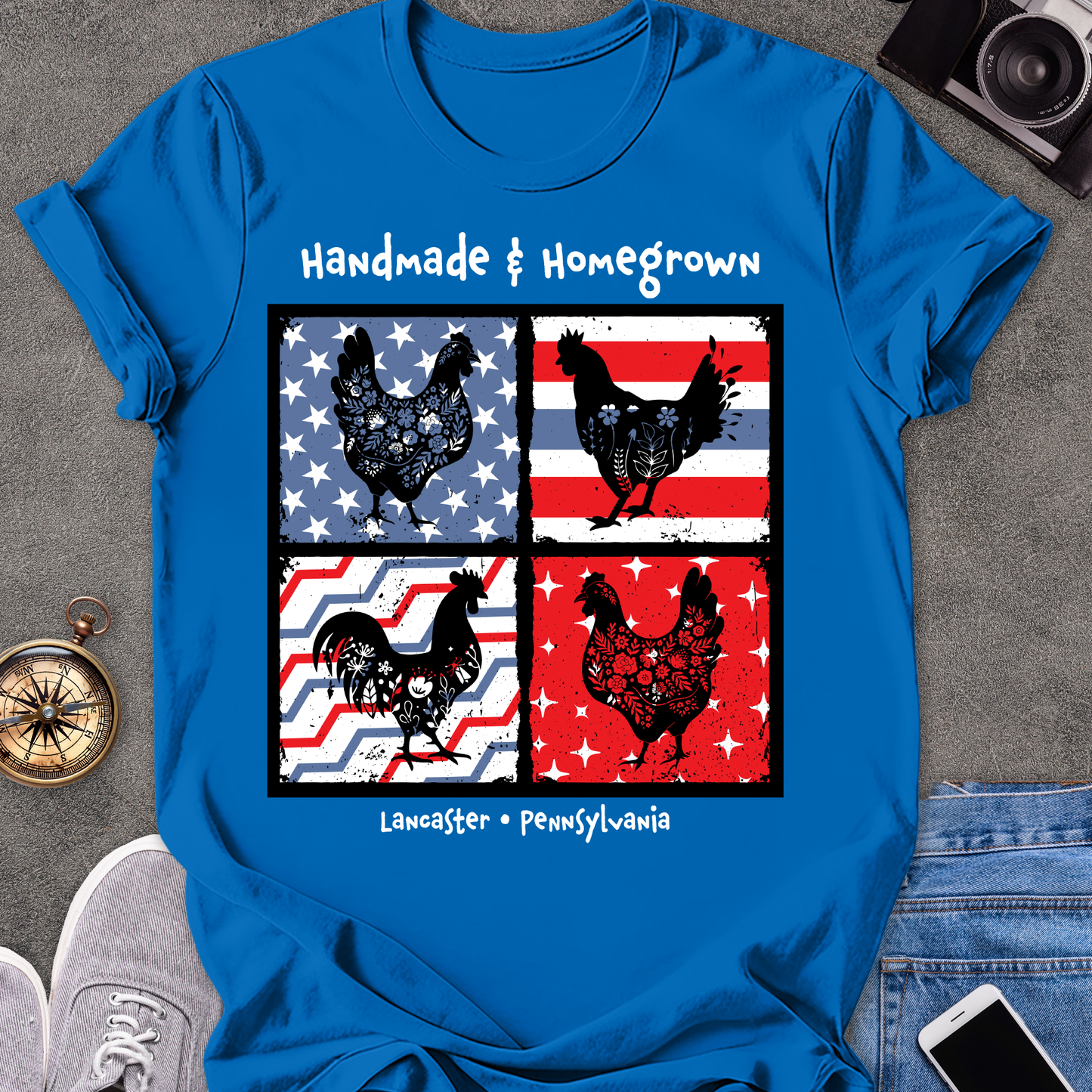 Handmade & Homegrown - Lancaster, Pennsylvania | Unisex Softstyle T-Shirt | Pennsylvania Travel Tee