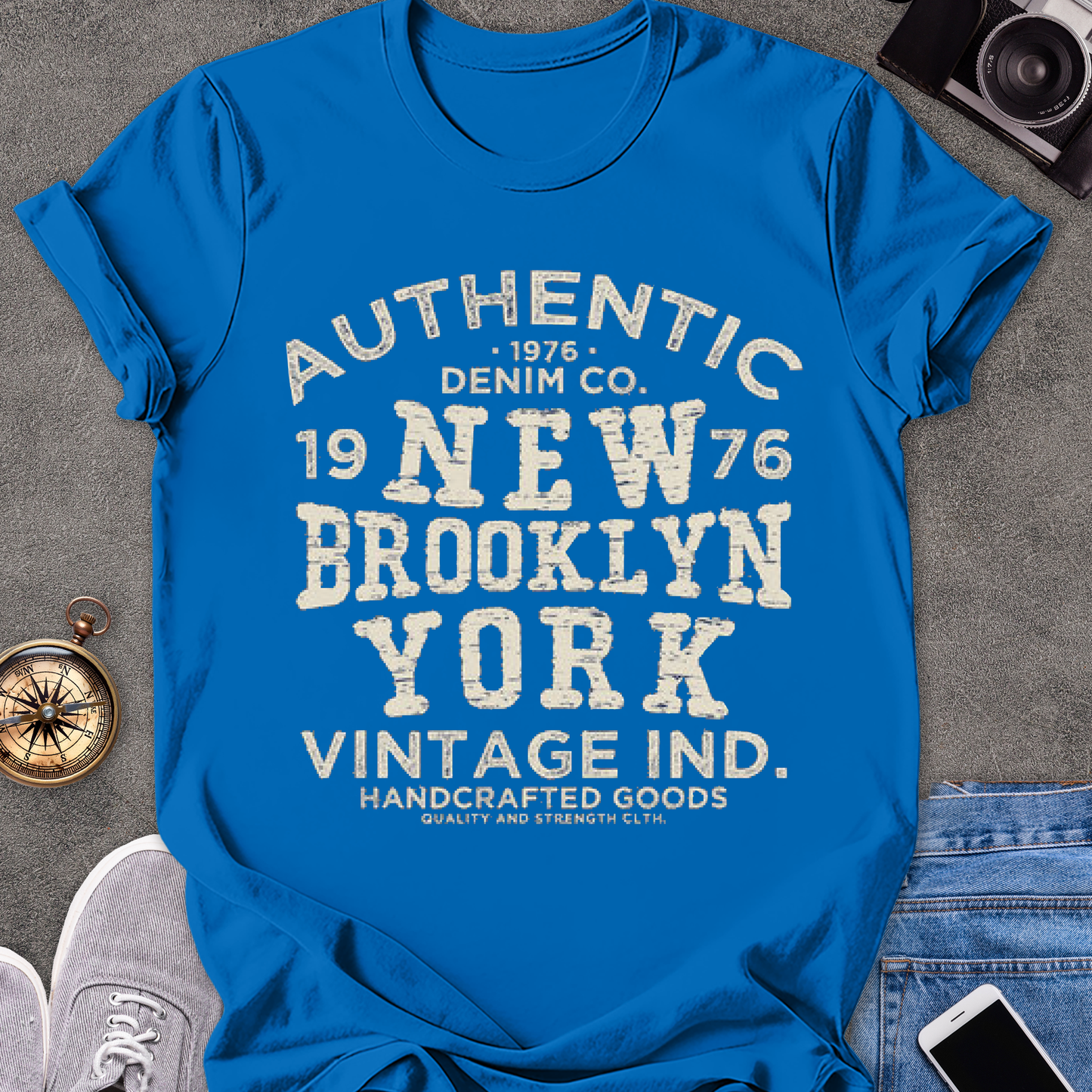 Authentic 1976 Brooklyn New York | Unisex Softstyle T-Shirt | Retro Style New York Travel Tee