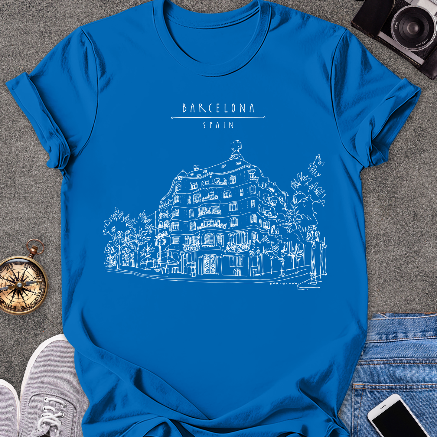 Barcelona Spain | Unisex Softstyle T-Shirt | Spain Travel Tee
