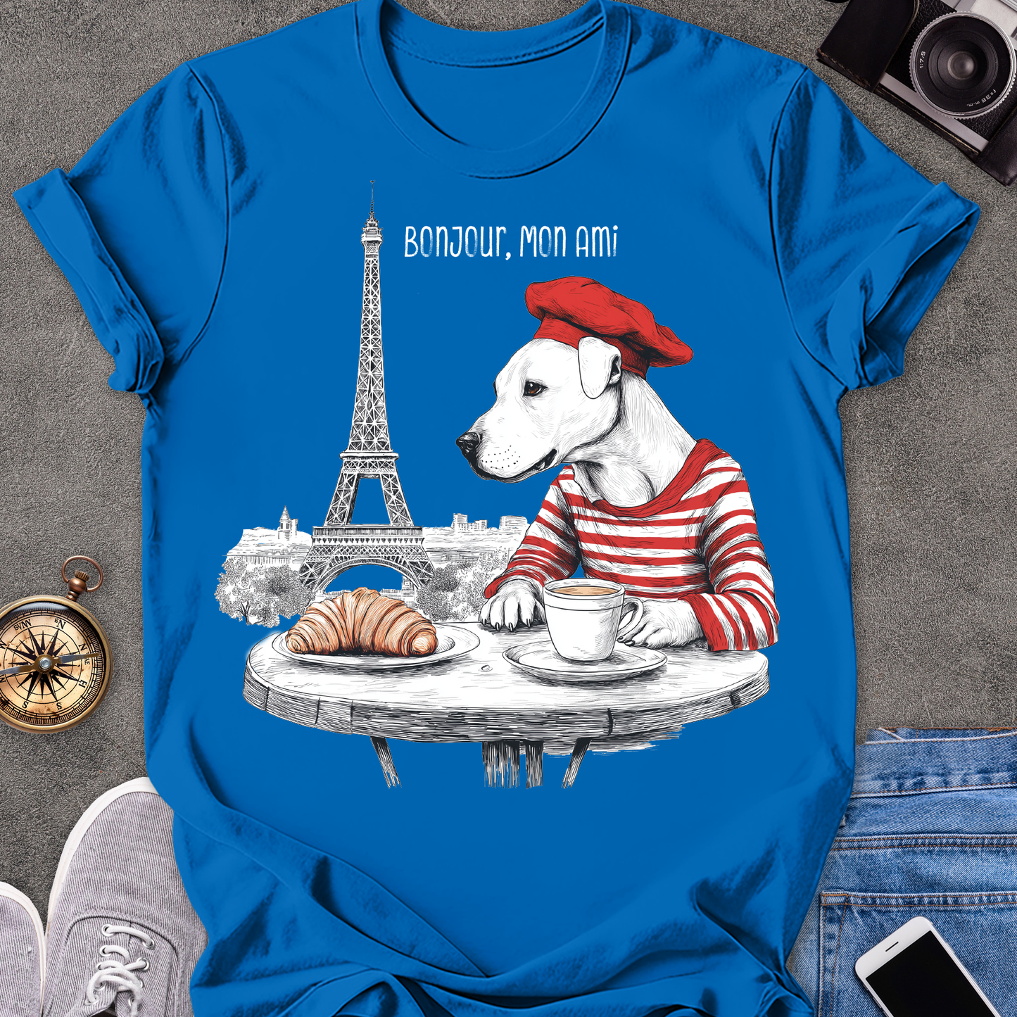 Bonjour, Mon Ami| Unisex Softstyle T-Shirt | France Travel Tee