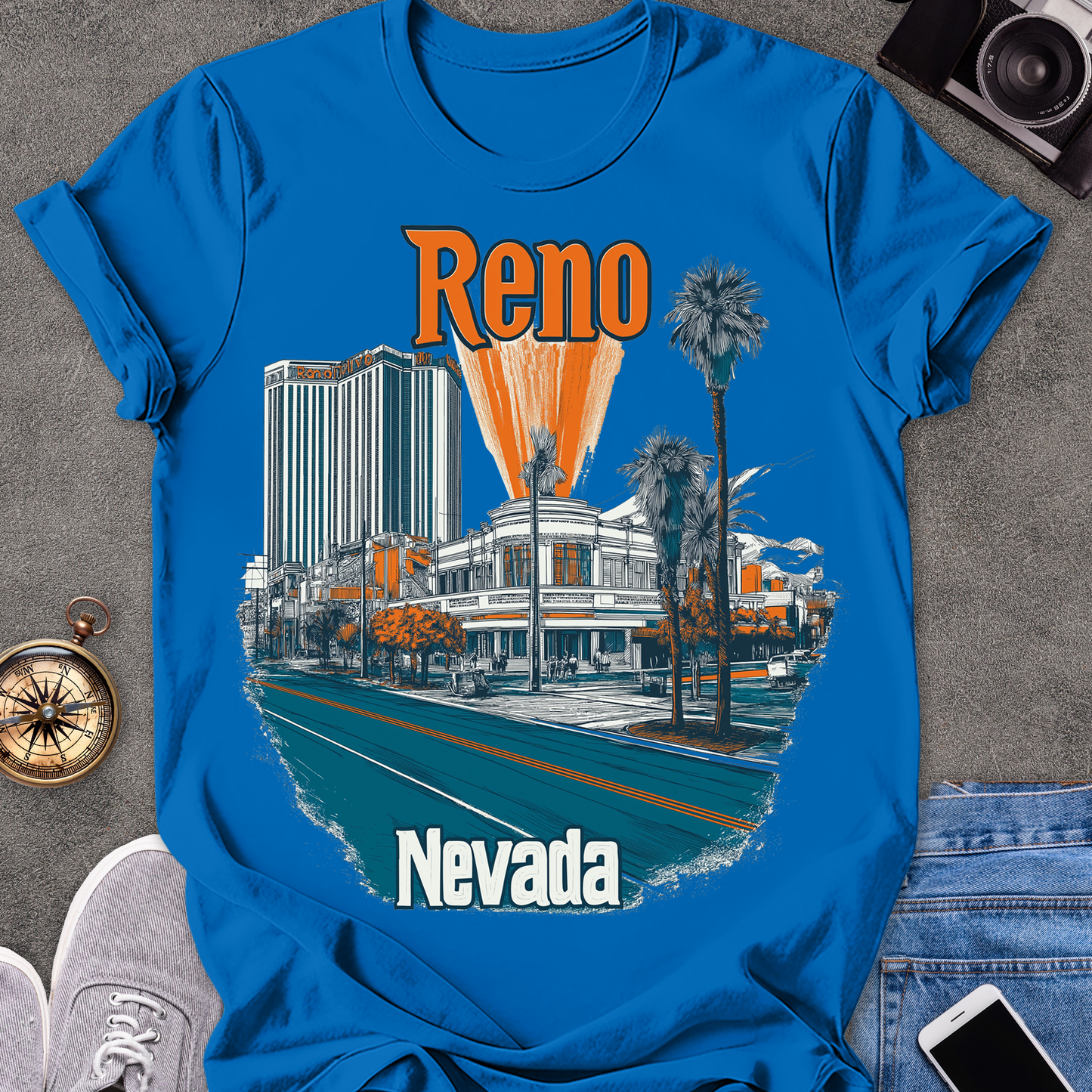 Reno Nevada| Unisex Softstyle T-Shirt | Reno Travel Tee