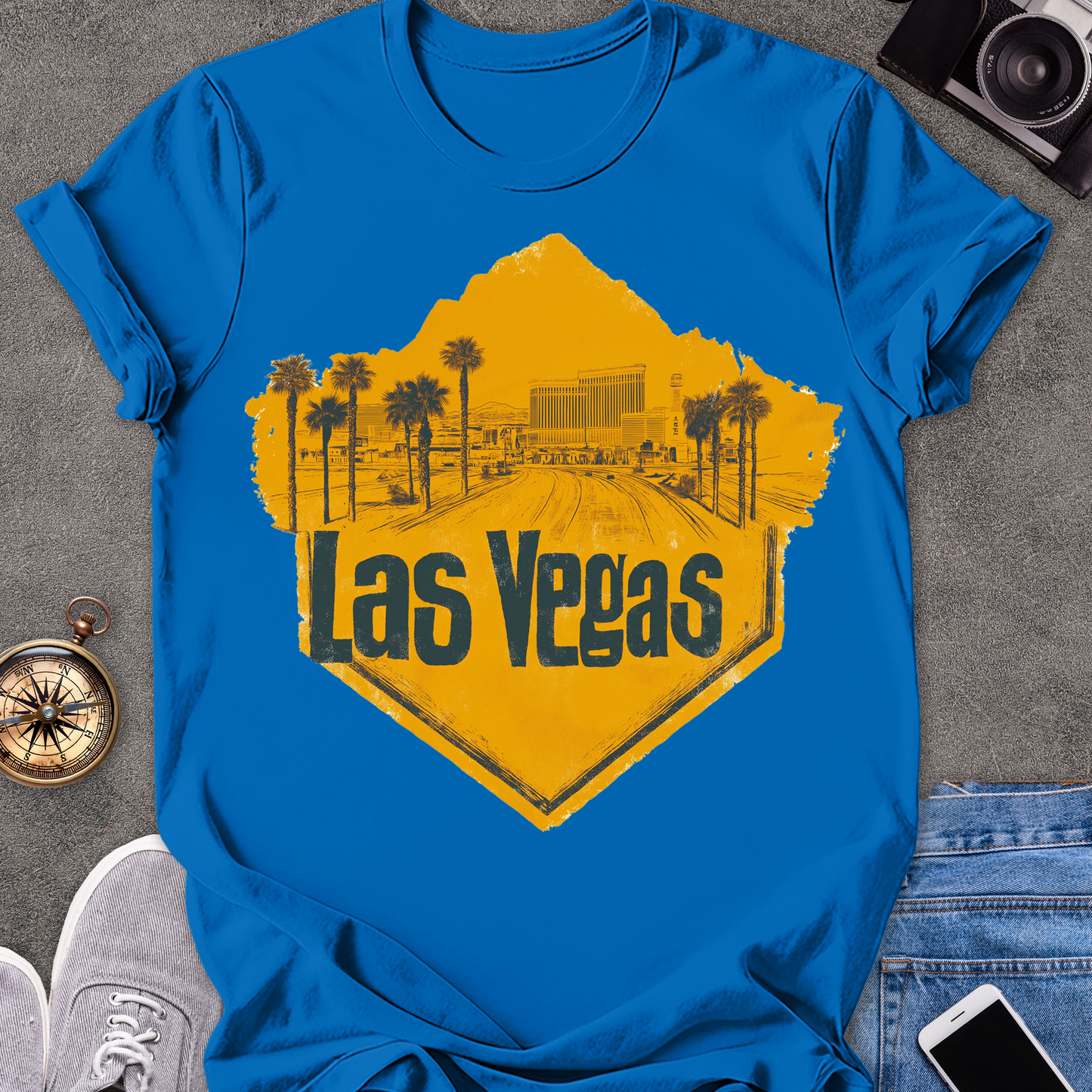 Las Vegas| Unisex Softstyle T-Shirt | Retro Travel Tee
