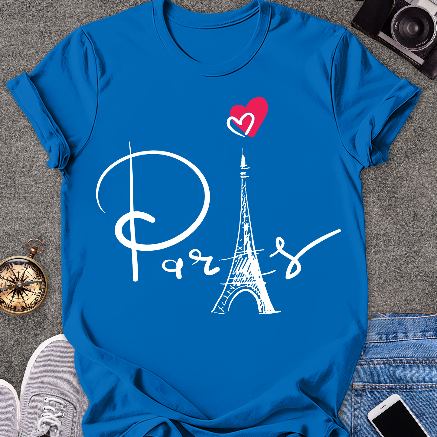 Paris | Unisex Softstyle T-Shirt | French Travel Tee