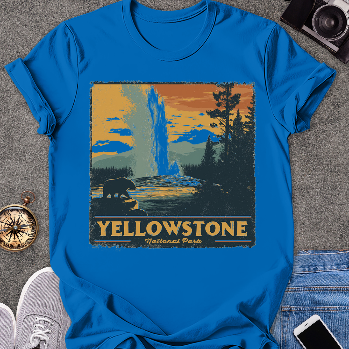 Yellowstone National Park | Unisex Softstyle T-Shirt | Yellowstone National Park Travel Tee