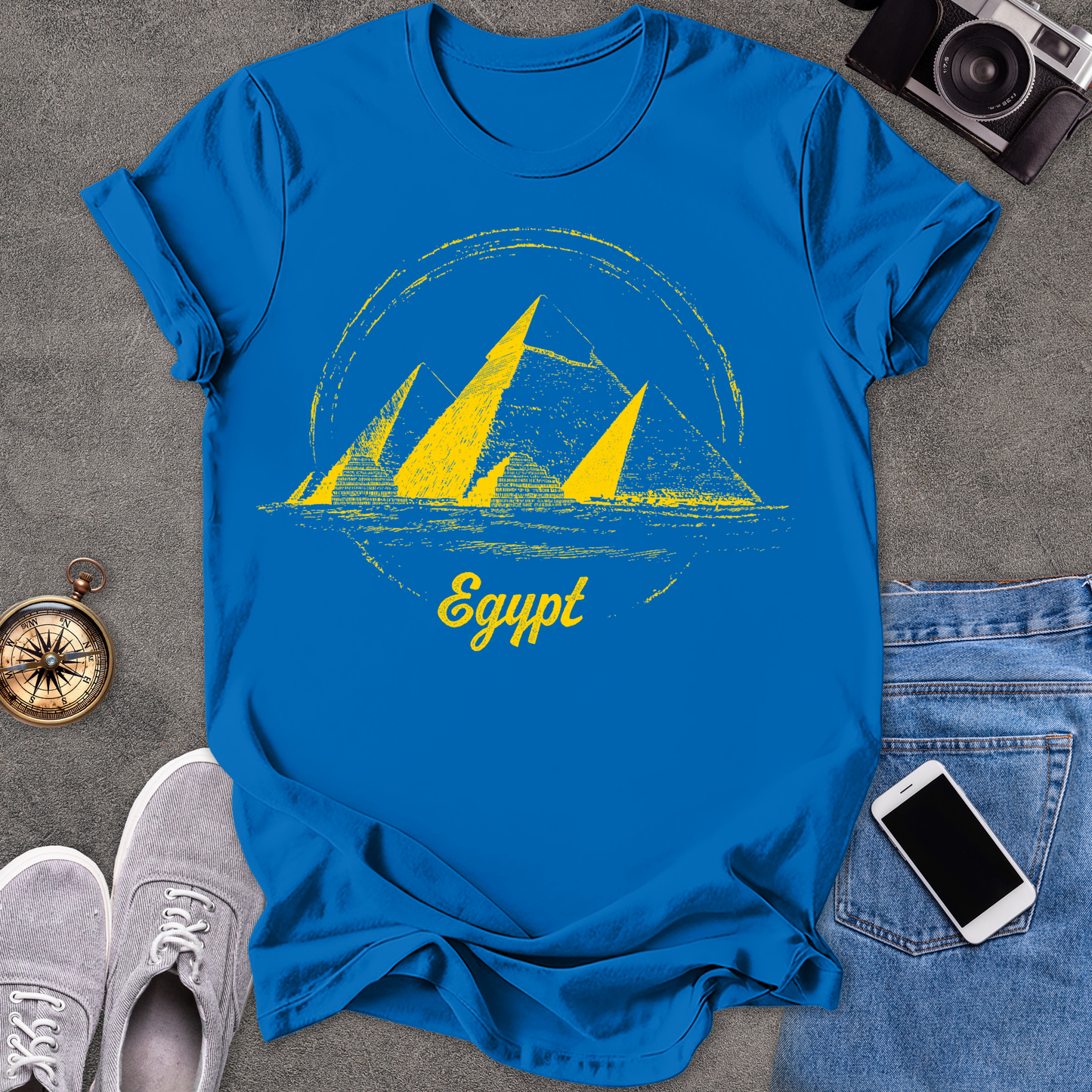 Egypt Pyramids | Unisex Softstyle T-Shirt | Exotic Travel Tee