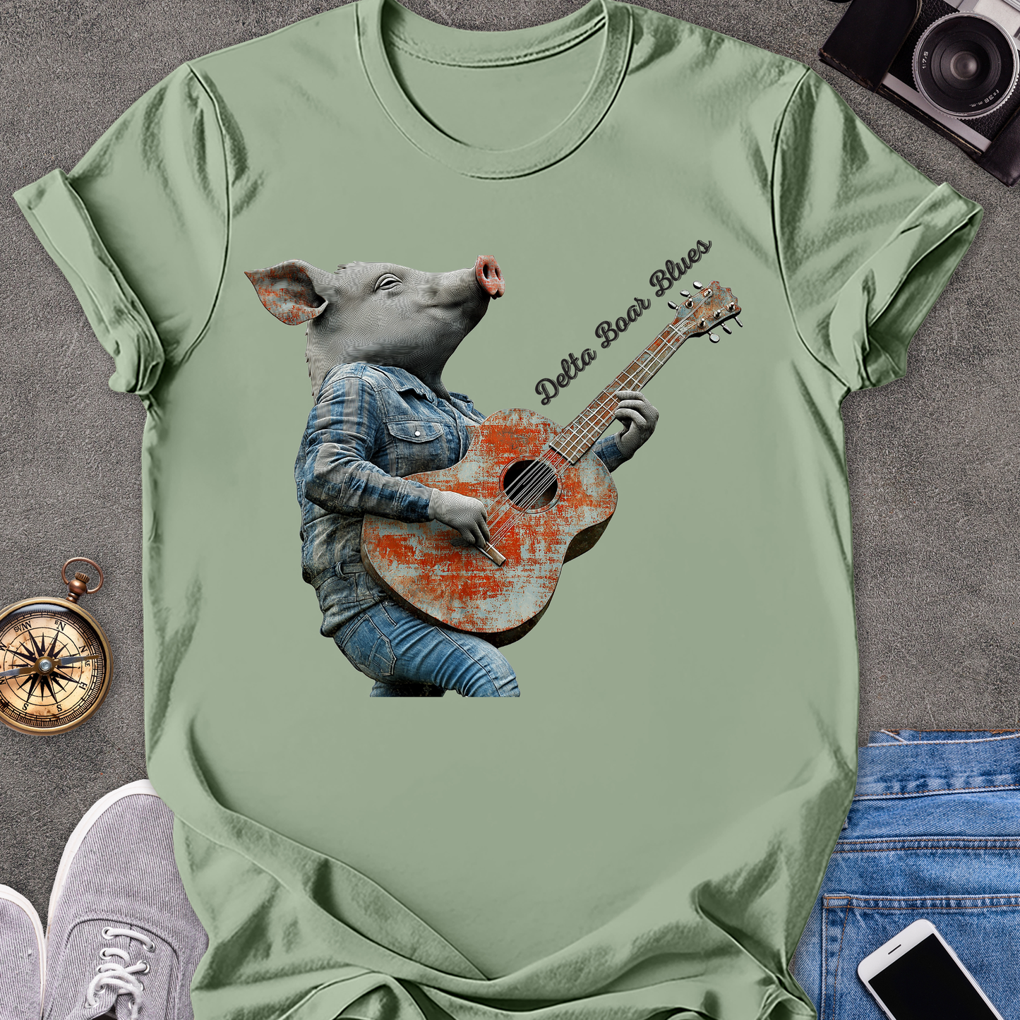 Delta Boar Blues | Unisex Softstyle T-Shirt | Southern Travel Tee