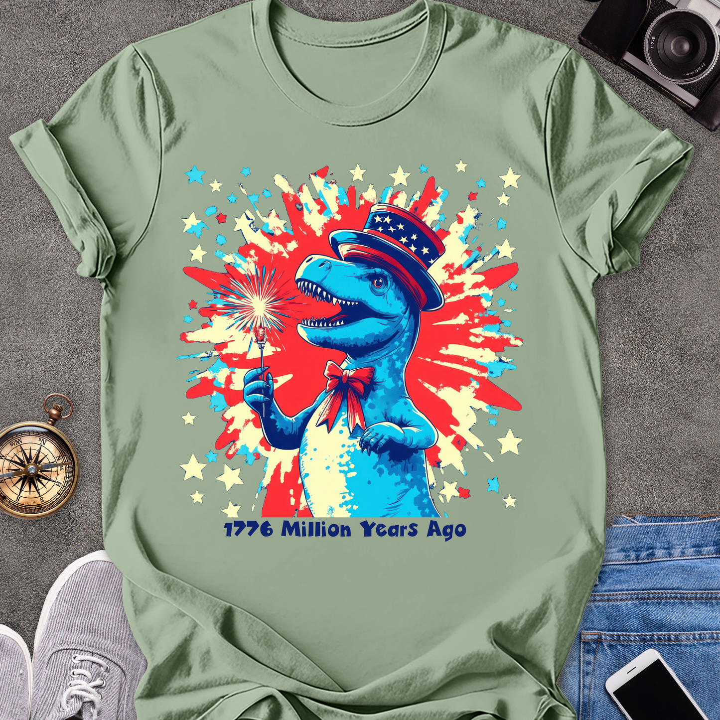 1776 Million Years Ago | Unisex Softstyle T-Shirt | USA Travel Tee