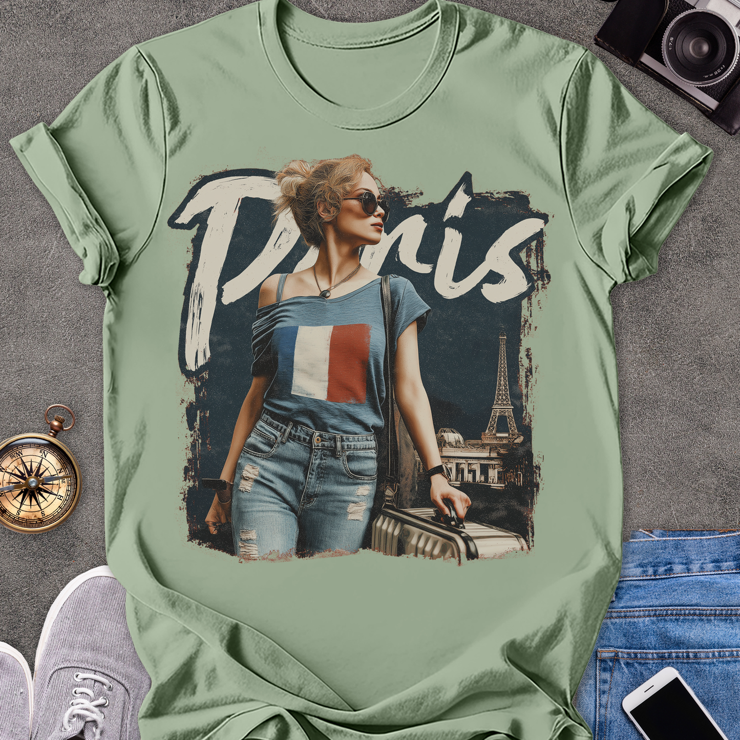 Paris | Unisex Softstyle T-Shirt | Paris Travel Tee