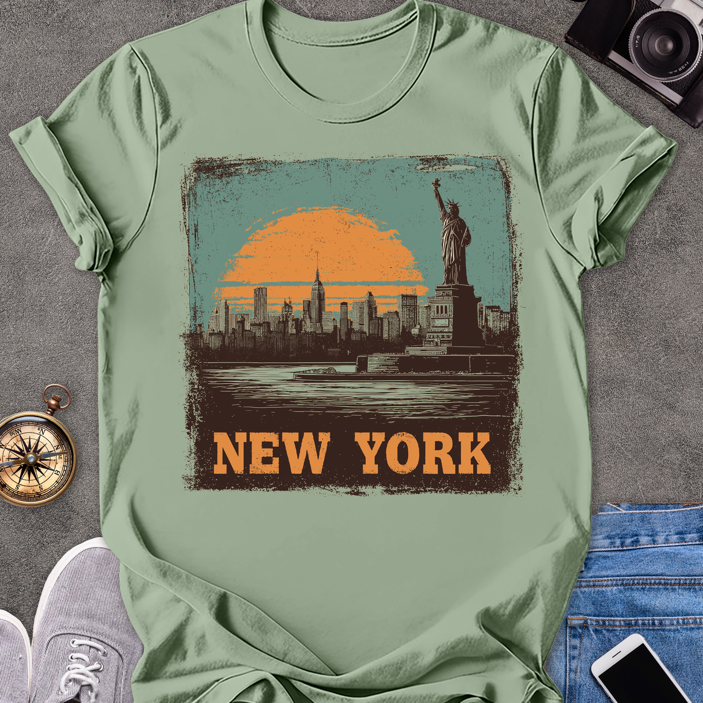 New York | Unisex Softstyle T-Shirt | New York City Travel Tee