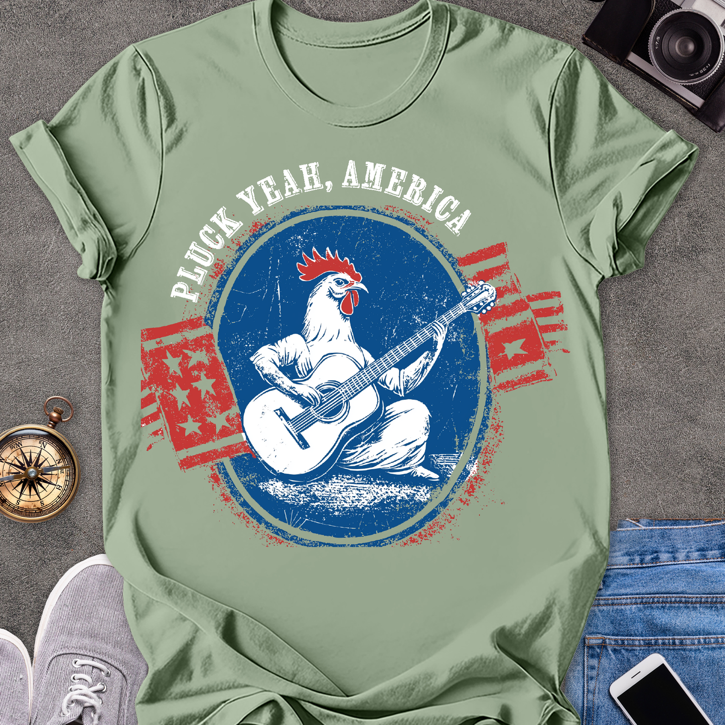 Pluck Yeah, America | Unisex Softstyle T-Shirt | USA Travel Tee