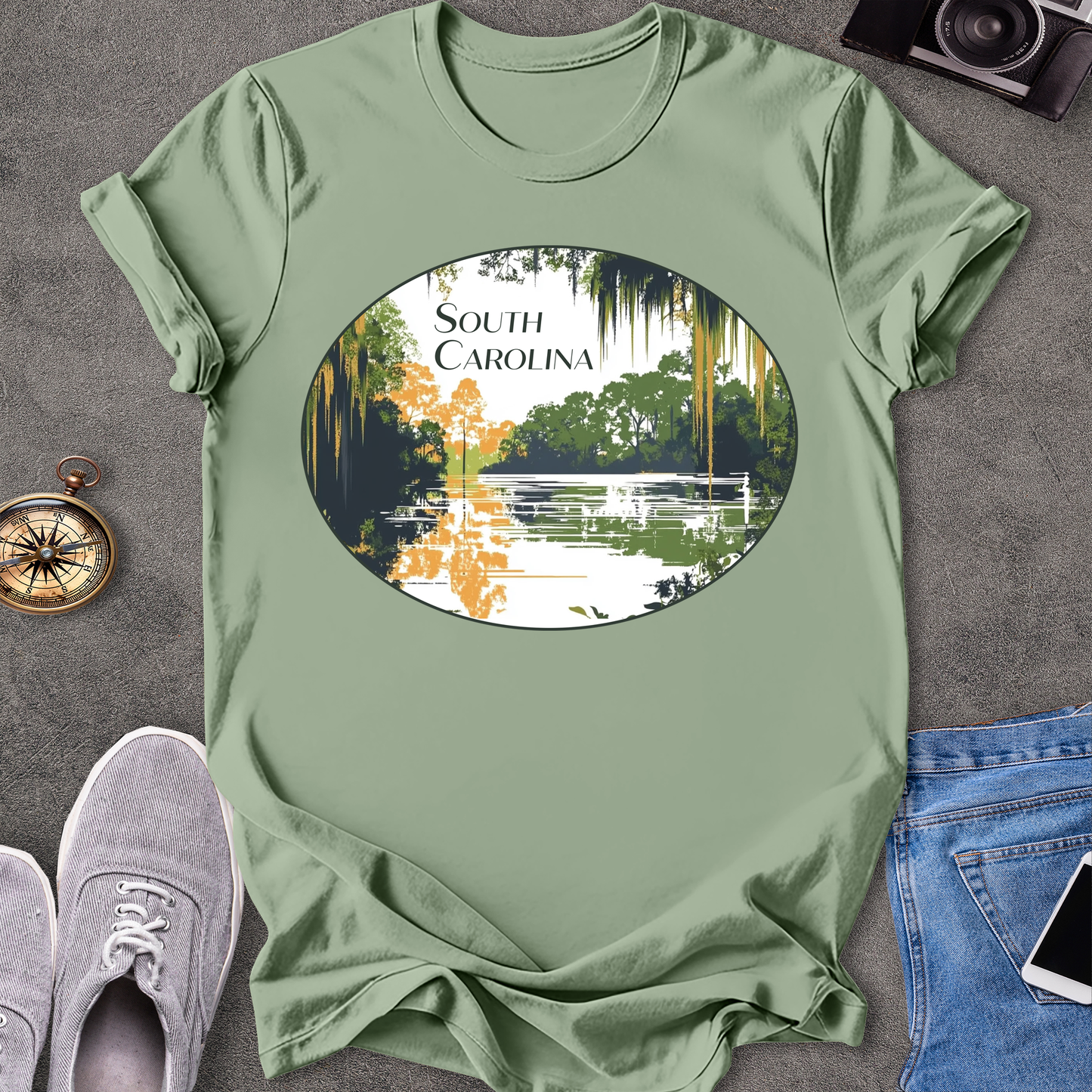 South Carolina - Moss in the Trees T-Shirt