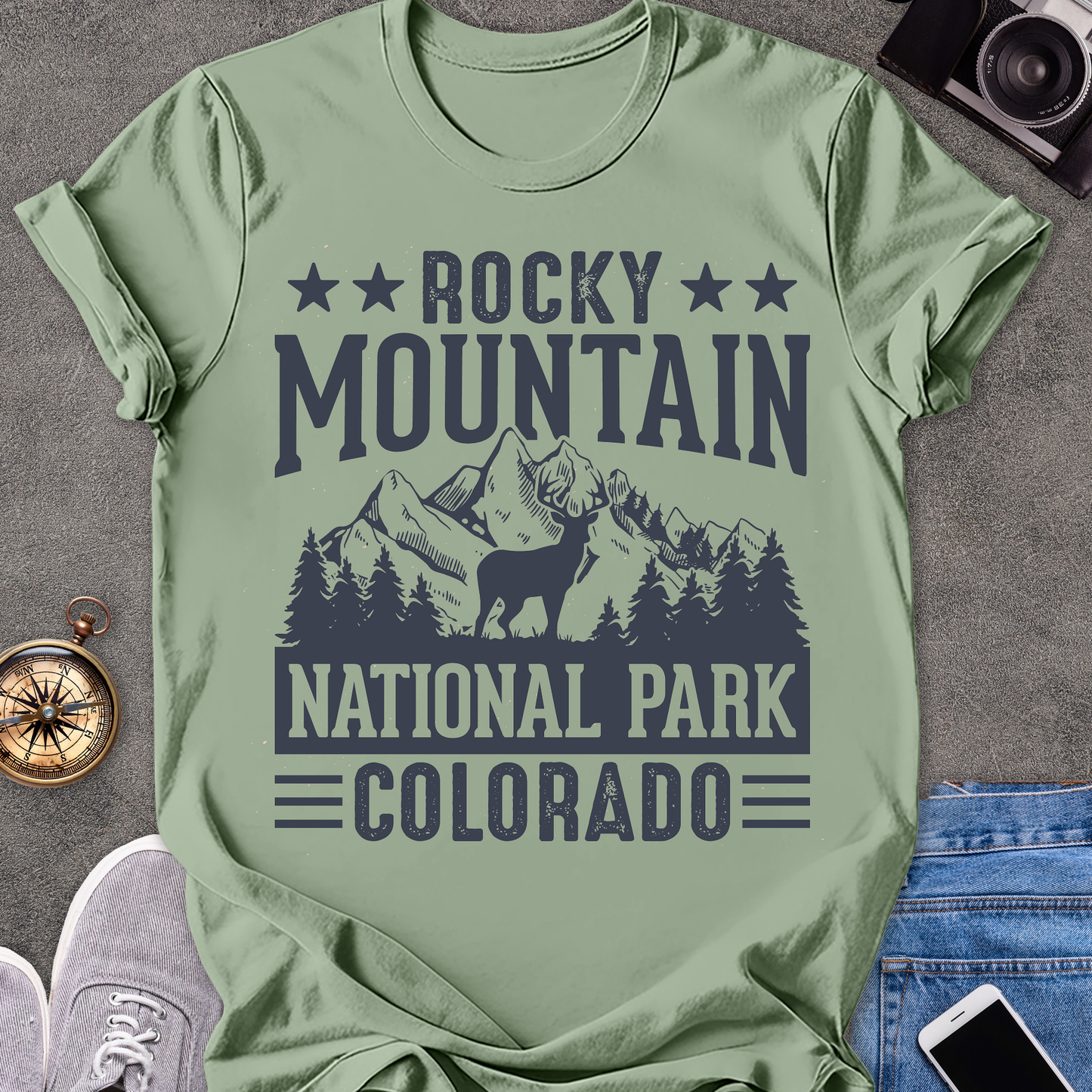 Rocky Mountain National Park, Colorado| Unisex Softstyle T-Shirt | Colorado Travel Tee