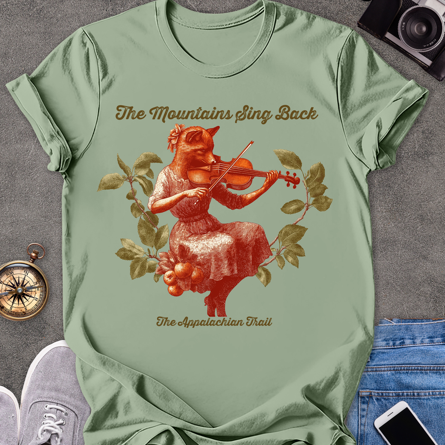 The Mountains Sing Back, The Appalachian Trail | Unisex Softstyle T-Shirt | Hiking and Adventure Tee