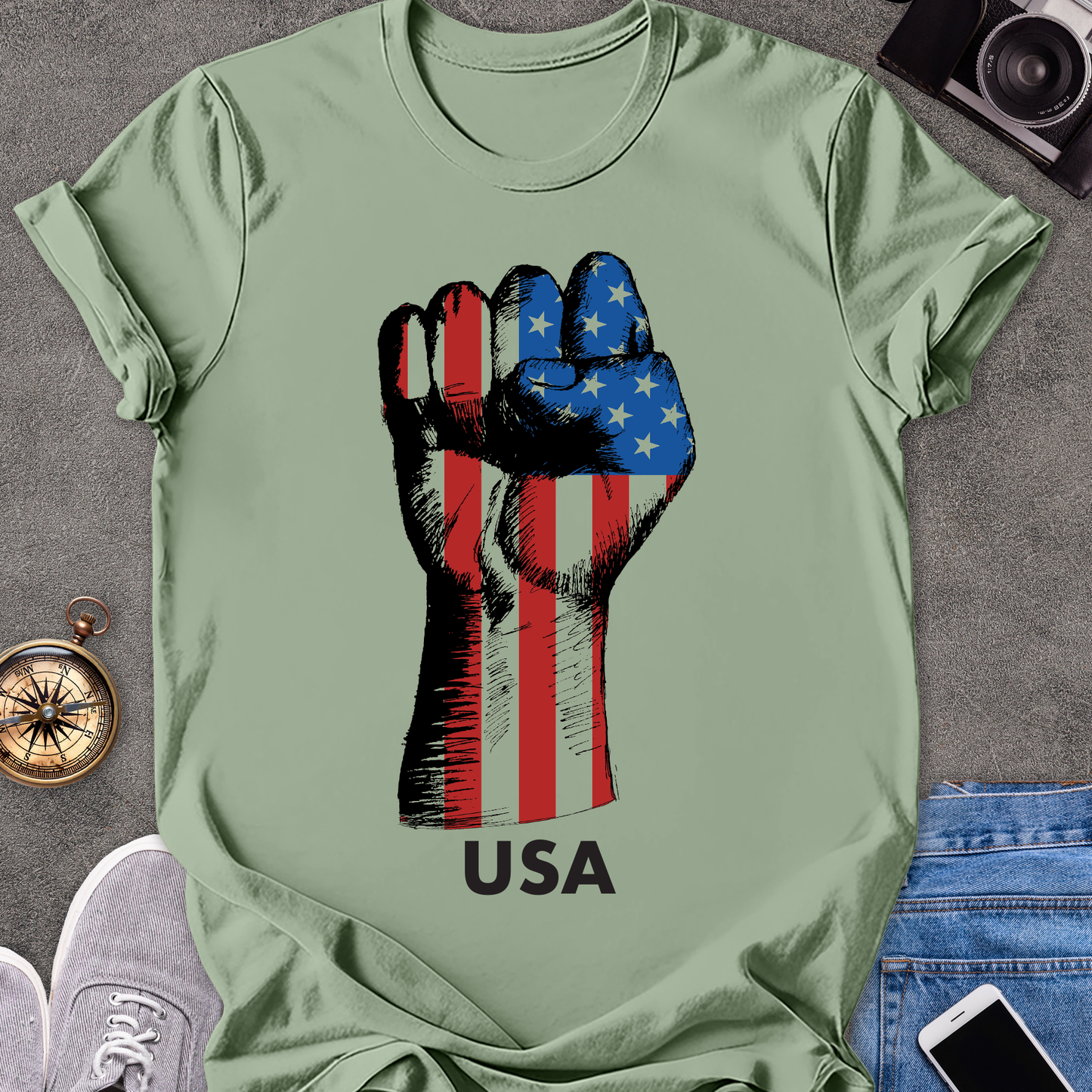 USA | Unisex Softstyle T-Shirt | USA Pride Travel Tee