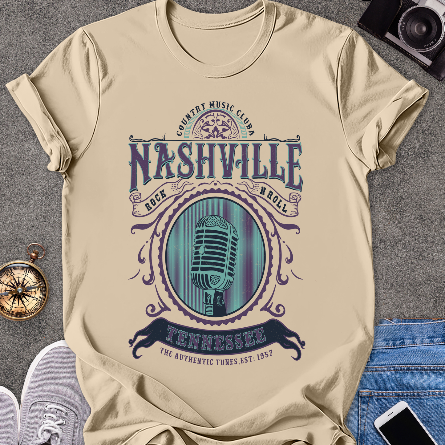 Nashville Tennessee | Unisex Softstyle T-Shirt | Tennessee Travel Tee