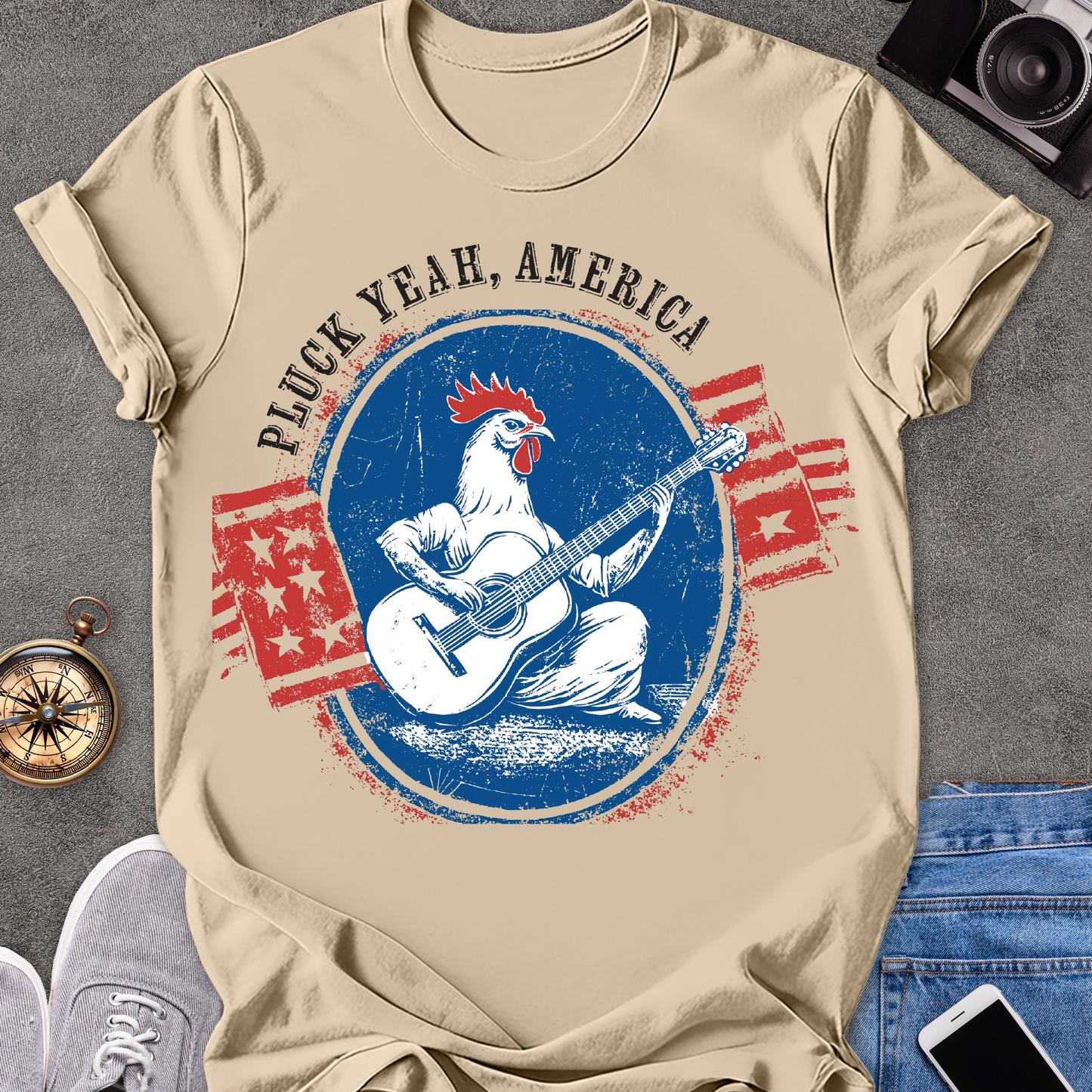 Pluck Yeah, America | Unisex Softstyle T-Shirt | USA Travel Tee