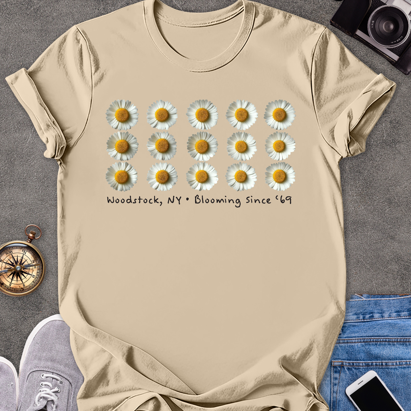 Woodstock, NY - Blooming Since '69 | Unisex Softstyle T-Shirt | New York Travel Tee