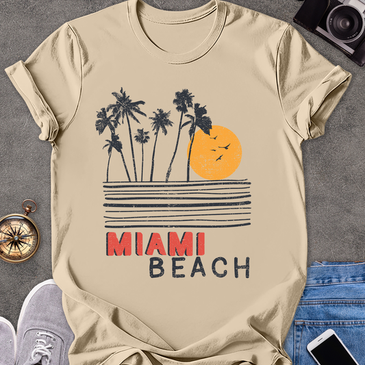 Miami Beach | Unisex Softstyle T-Shirt | Miami Beach Florida Tee
