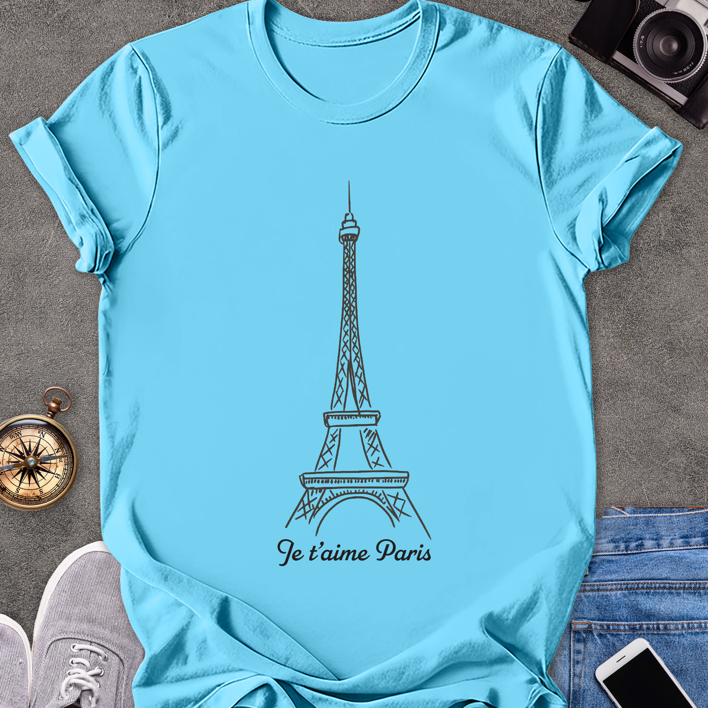 Je 't aime Paris | Unisex Softstyle T-Shirt | Travel Lover Tee
