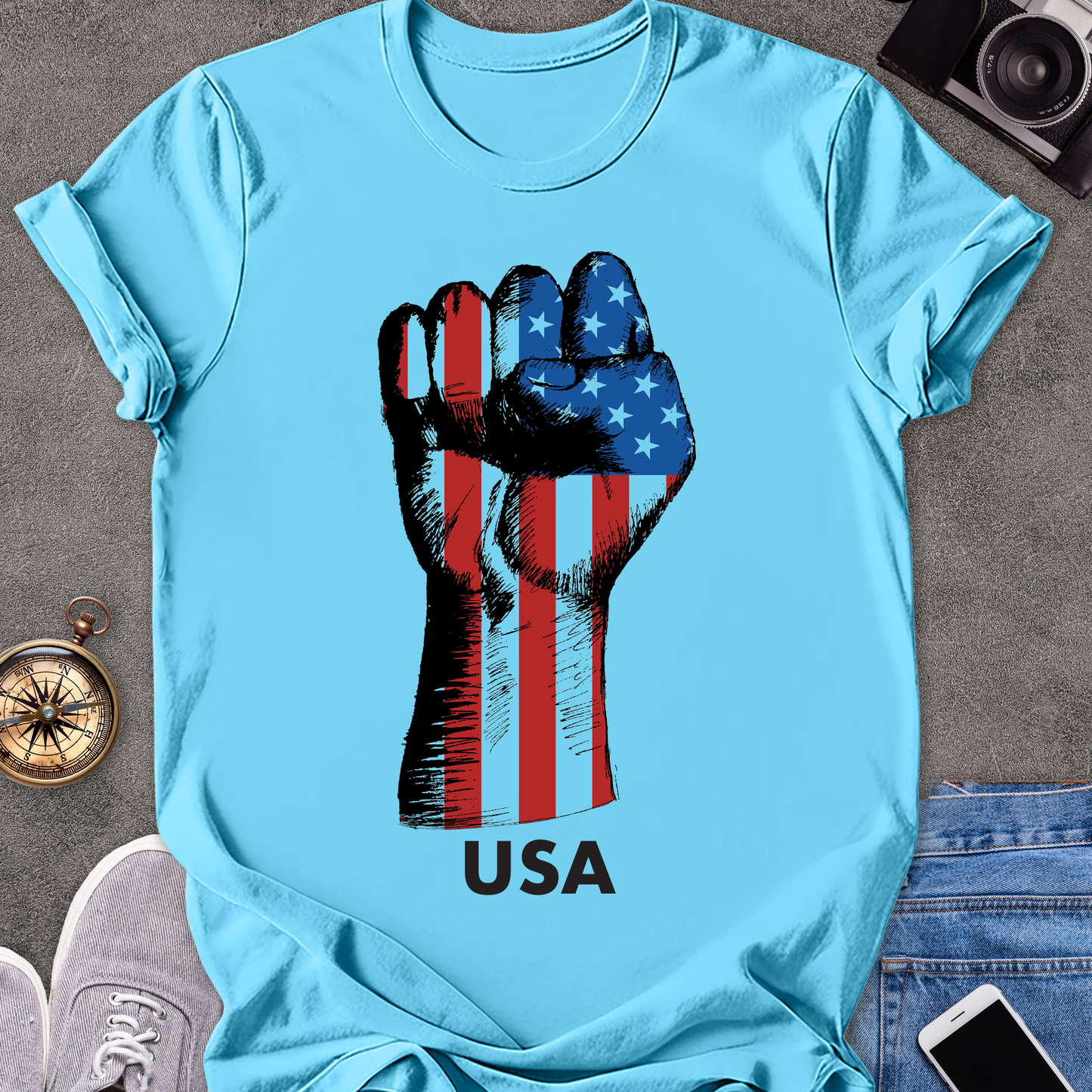 USA | Unisex Softstyle T-Shirt | USA Pride Travel Tee