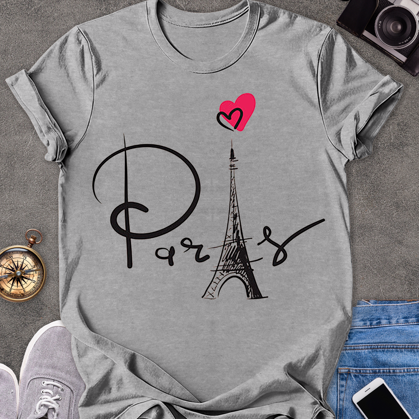 Paris | Unisex Softstyle T-Shirt | French Travel Tee